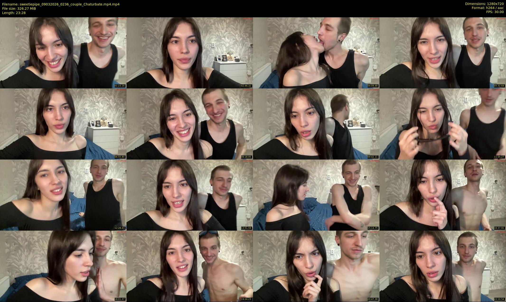 sweetiepipe — 24 minute Chaturbate couple cam show recording, 720p, Mar 9, 2026