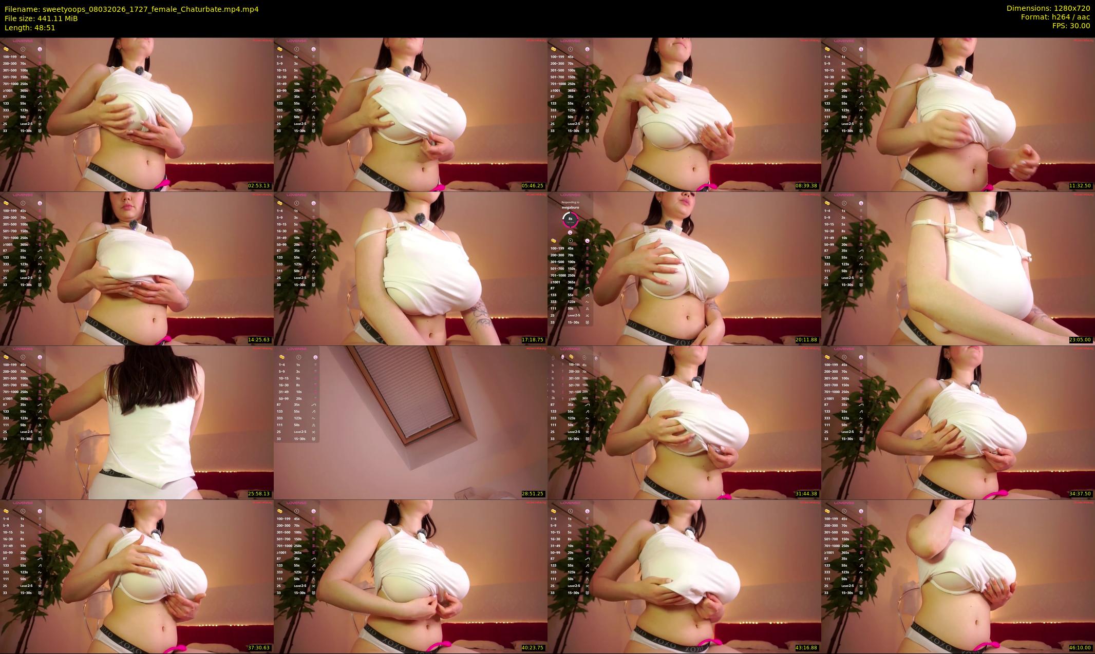 sweetyoops — 49 minute Chaturbate female cam show recording, 720p, Mar 8, 2026