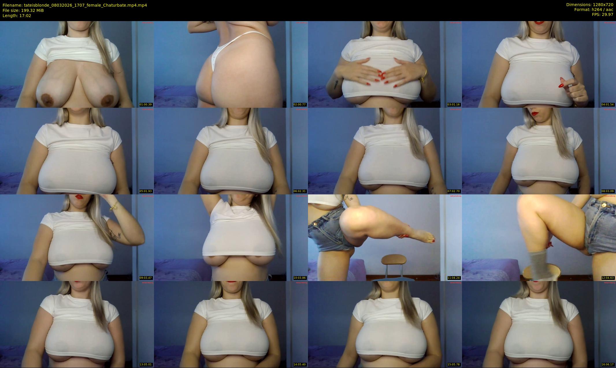 tateisblonde — 18 minute Chaturbate female cam show recording, 720p, Mar 8, 2026