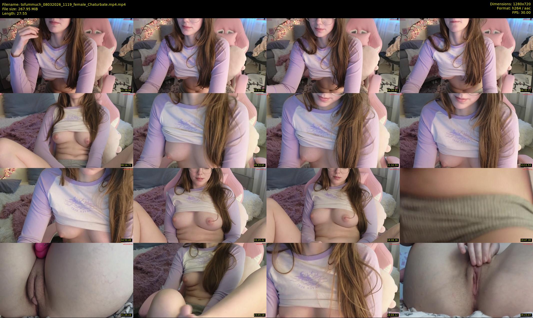 tofummuch — 28 minute Chaturbate female cam show recording, 720p, Mar 8, 2026