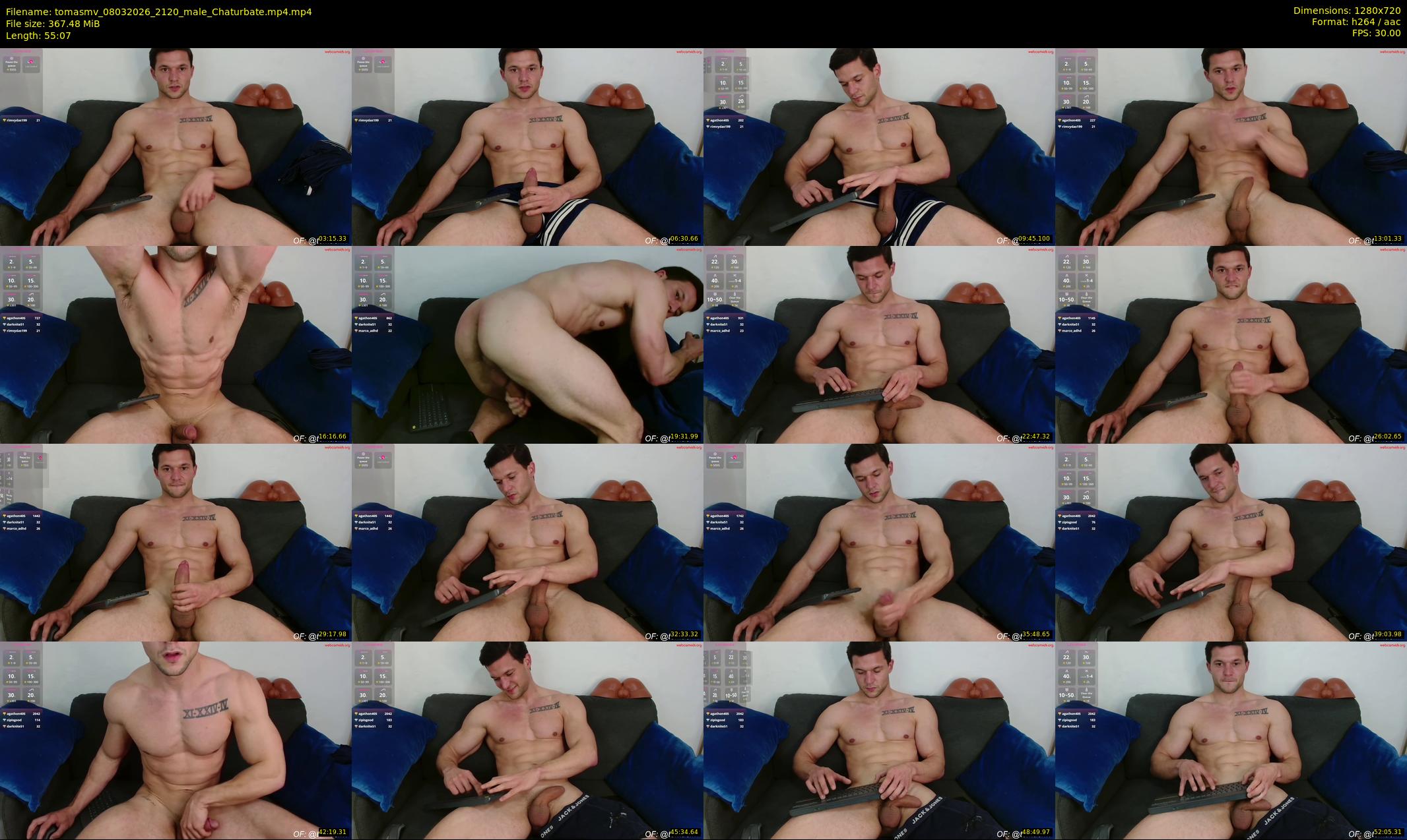 tomasmv — 56 minute Chaturbate male cam show recording, 720p, Mar 8, 2026