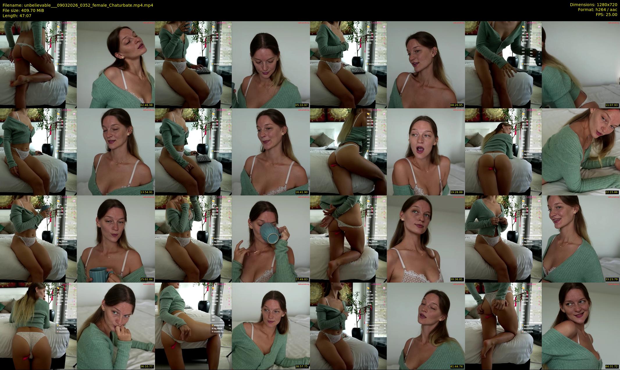 unbelievable__ — 48 minute Chaturbate female cam show recording, 720p, Mar 9, 2026
