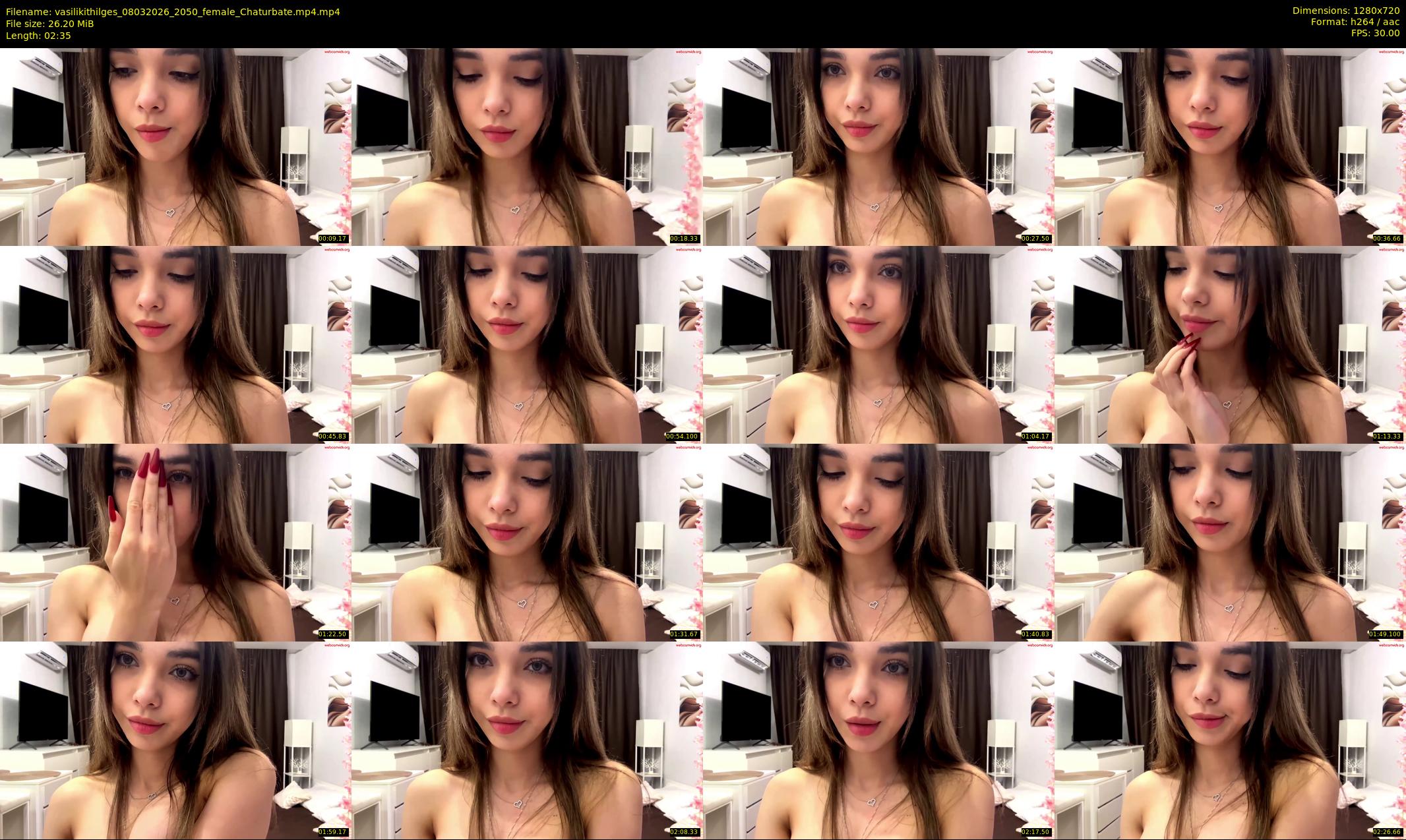 vasilikithilges — 3 minute Chaturbate female cam show recording, 720p, Mar 8, 2026