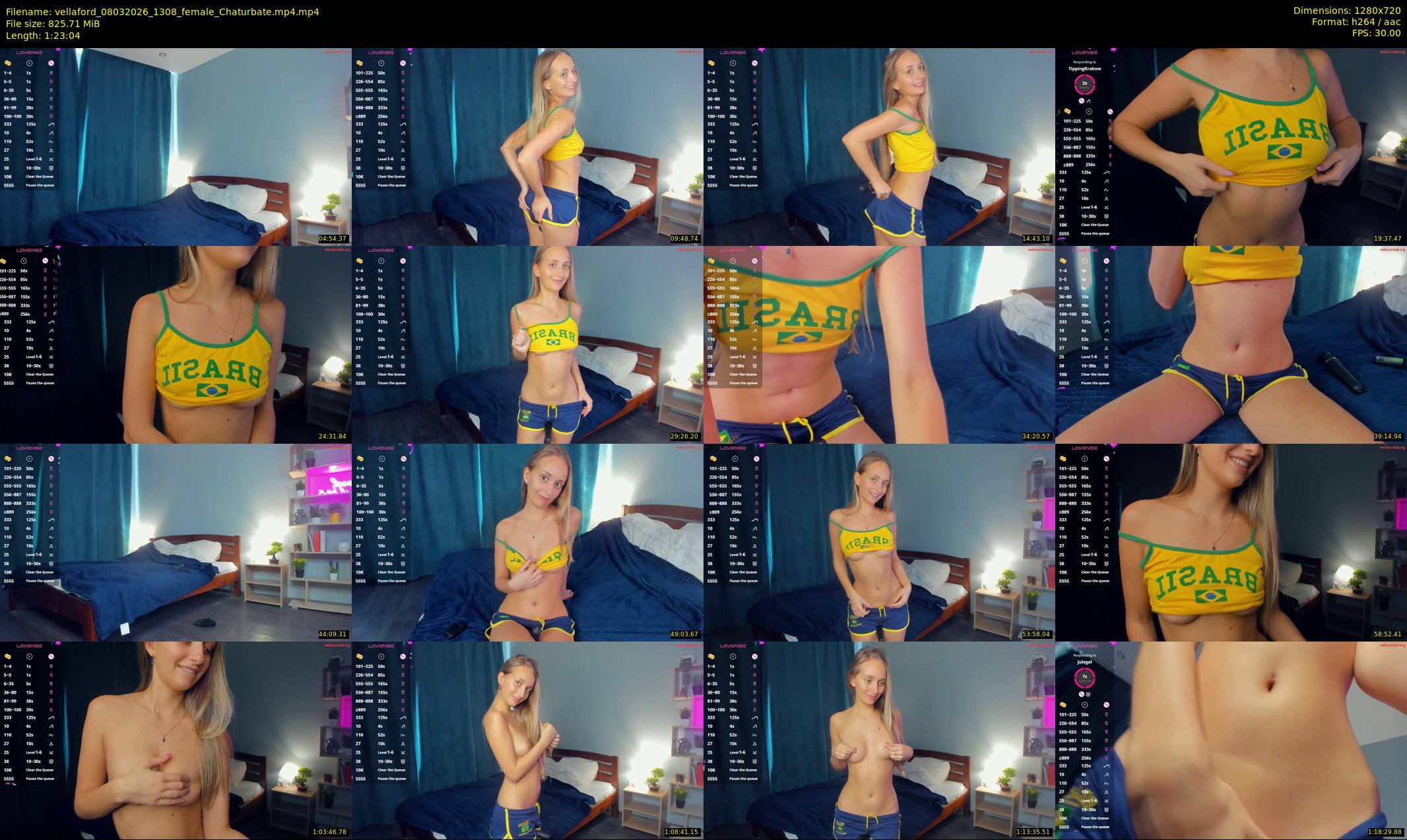 vellaford — 84 minute Chaturbate female cam show recording, 720p, Mar 8, 2026