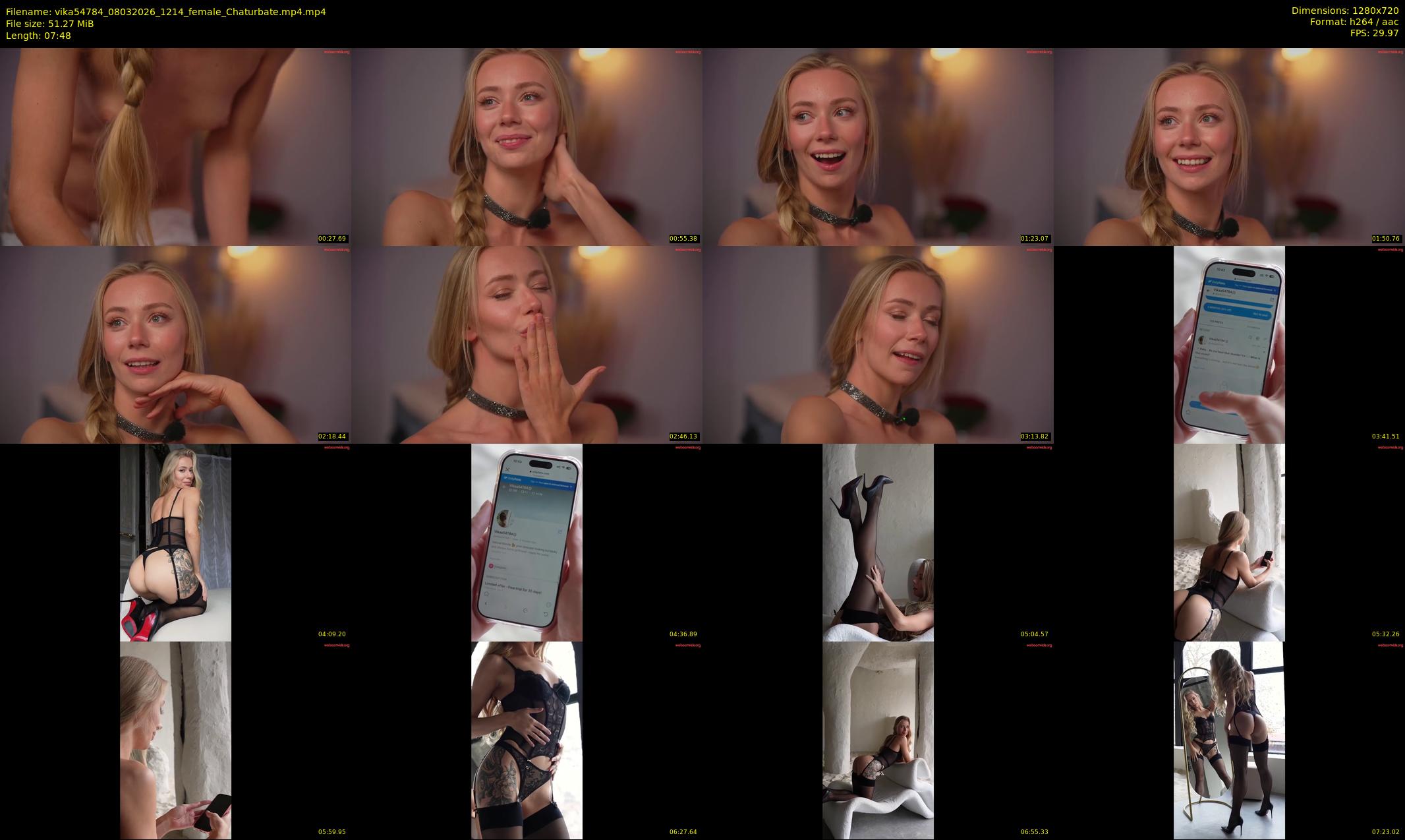 vika54784 — 8 minute Chaturbate female cam show recording, 720p, Mar 8, 2026