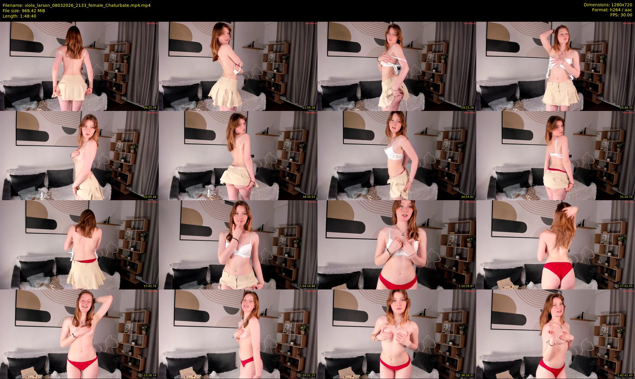 viola_larson — 109 minute Chaturbate female cam show recording, 720p, Mar 8, 2026