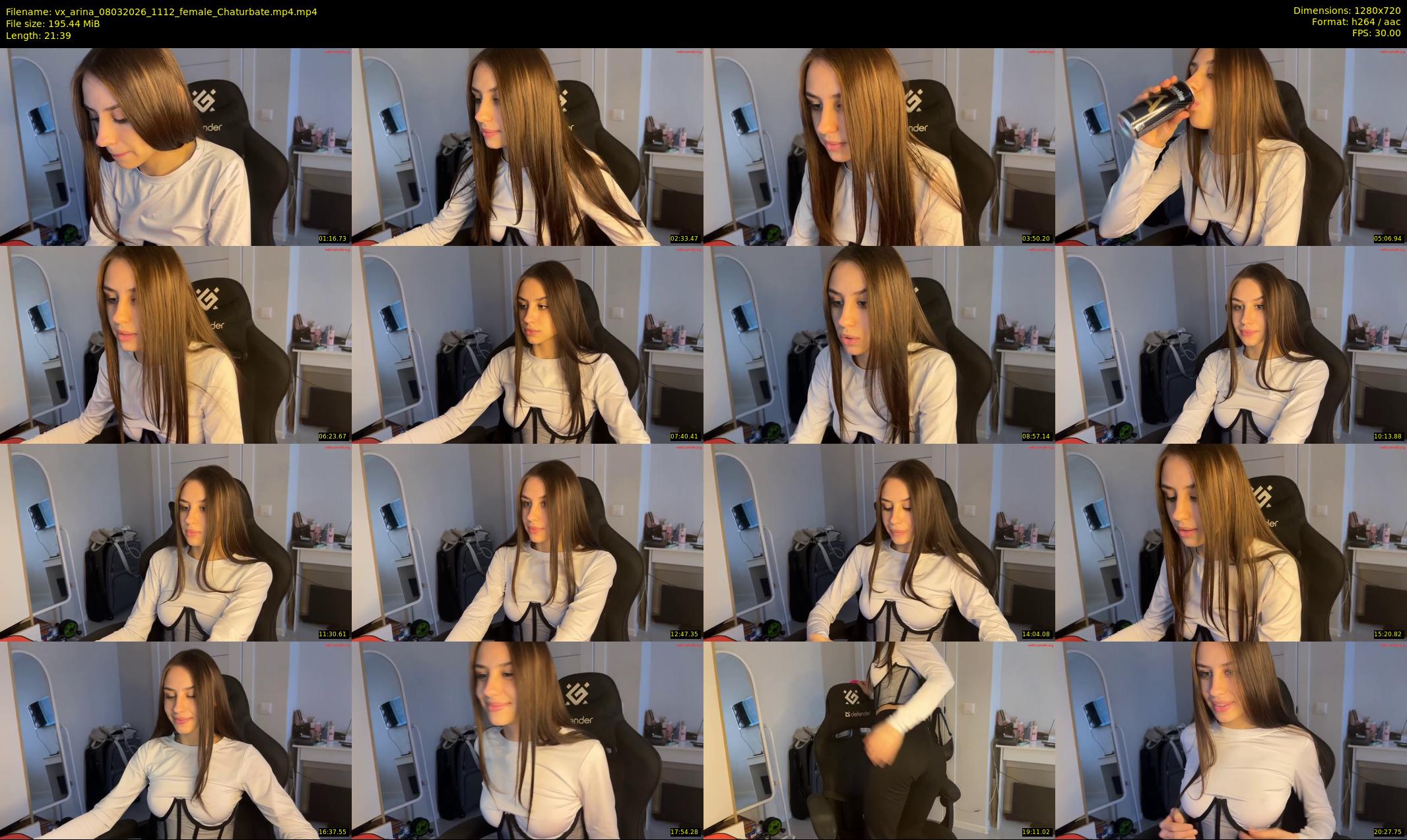 vx_arina — 22 minute Chaturbate female cam show recording, 720p, Mar 8, 2026