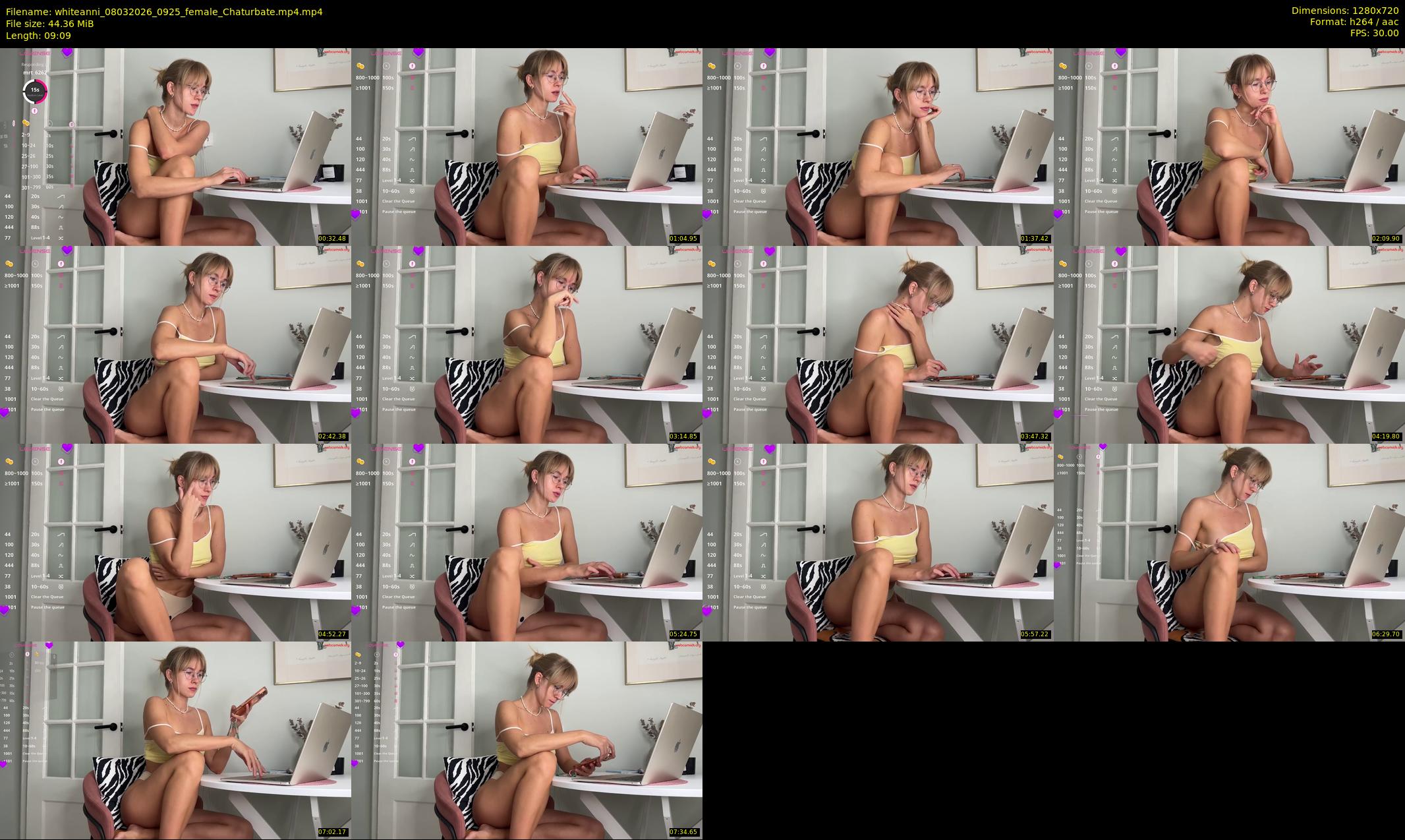 whiteanni — 10 minute Chaturbate female cam show recording, 720p, Mar 8, 2026