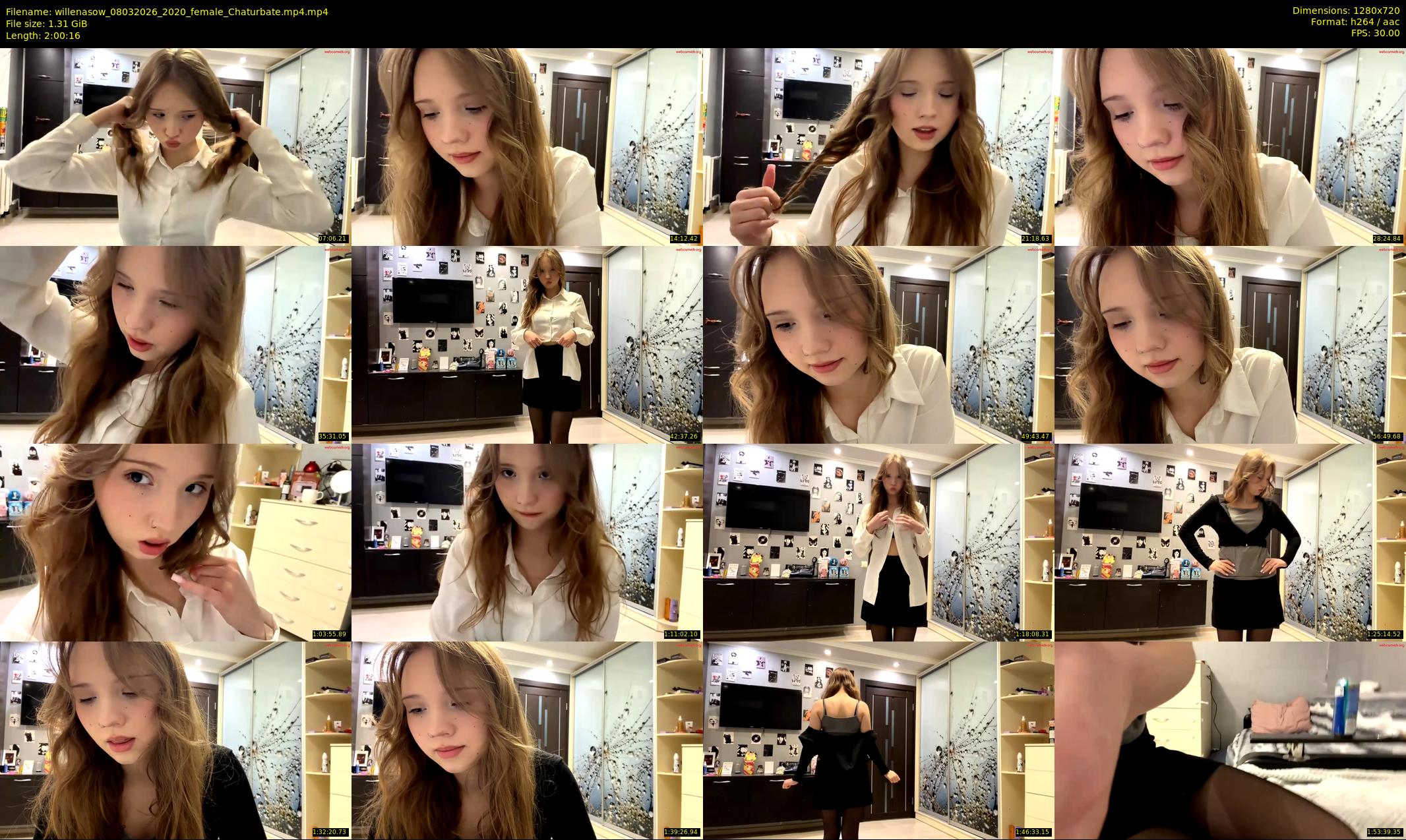 willenasow — 121 minute Chaturbate female cam show recording, 720p, Mar 8, 2026