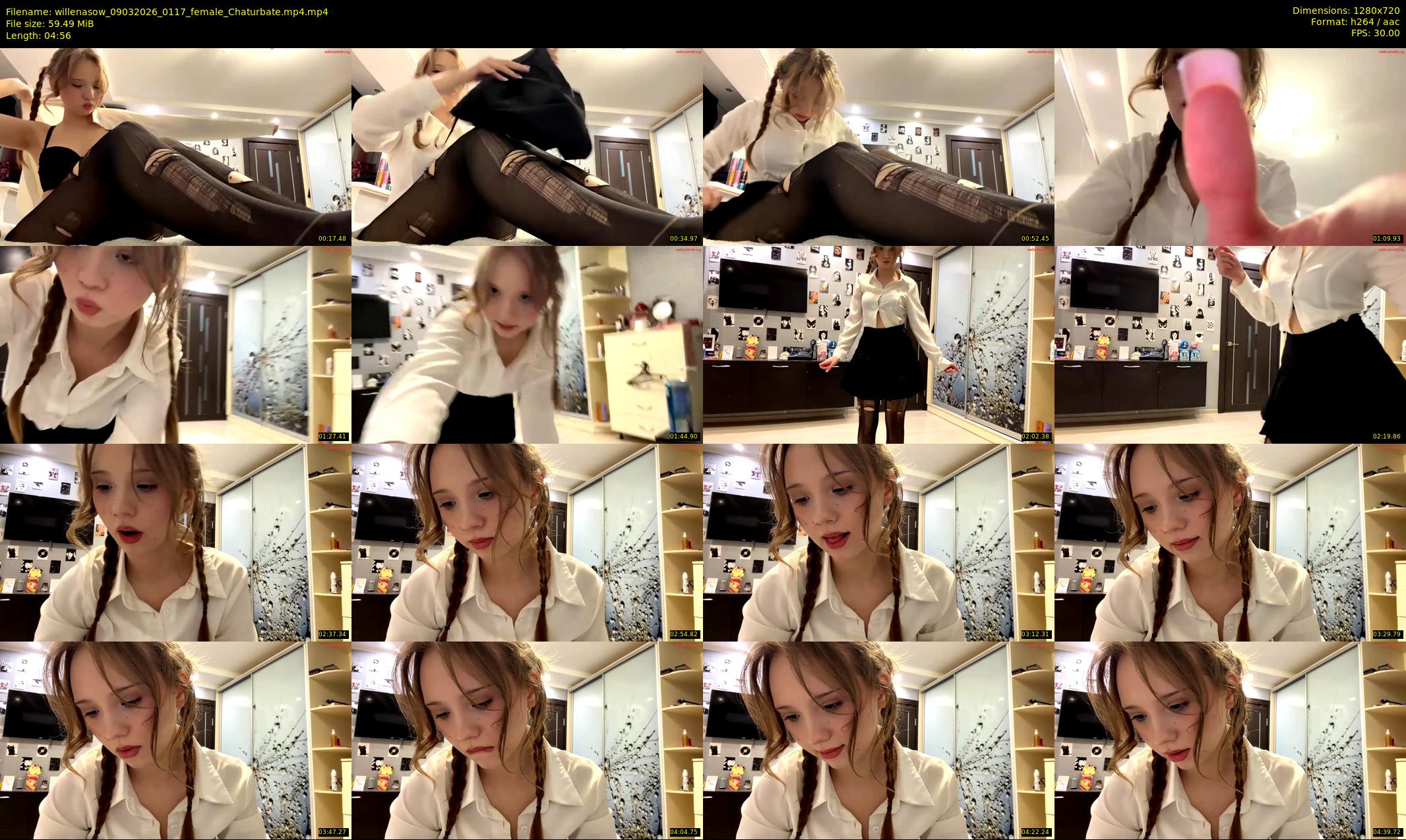 willenasow — 5 minute Chaturbate female cam show recording, 720p, Mar 9, 2026