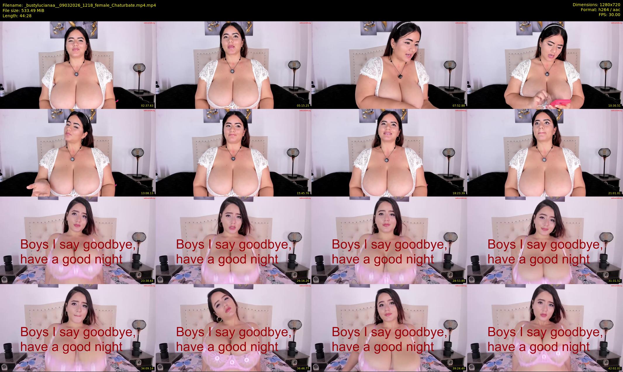 _bustylucianaa_ — 45 minute Chaturbate female cam show recording, 720p, Mar 9, 2026