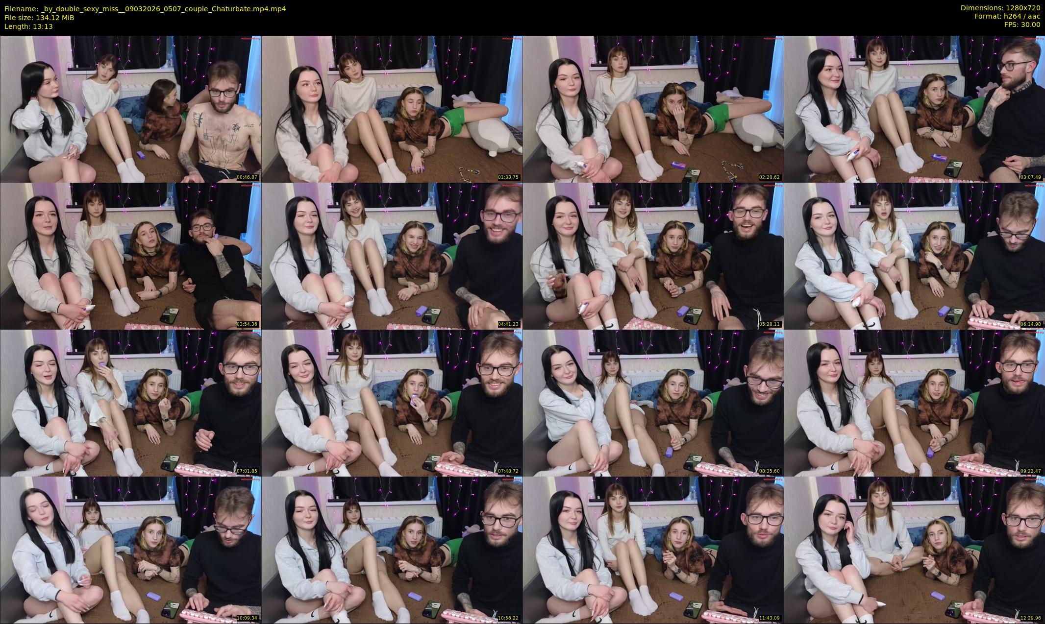 _by_double_sexy_miss_ — 14 minute Chaturbate couple cam show recording, 720p, Mar 9, 2026