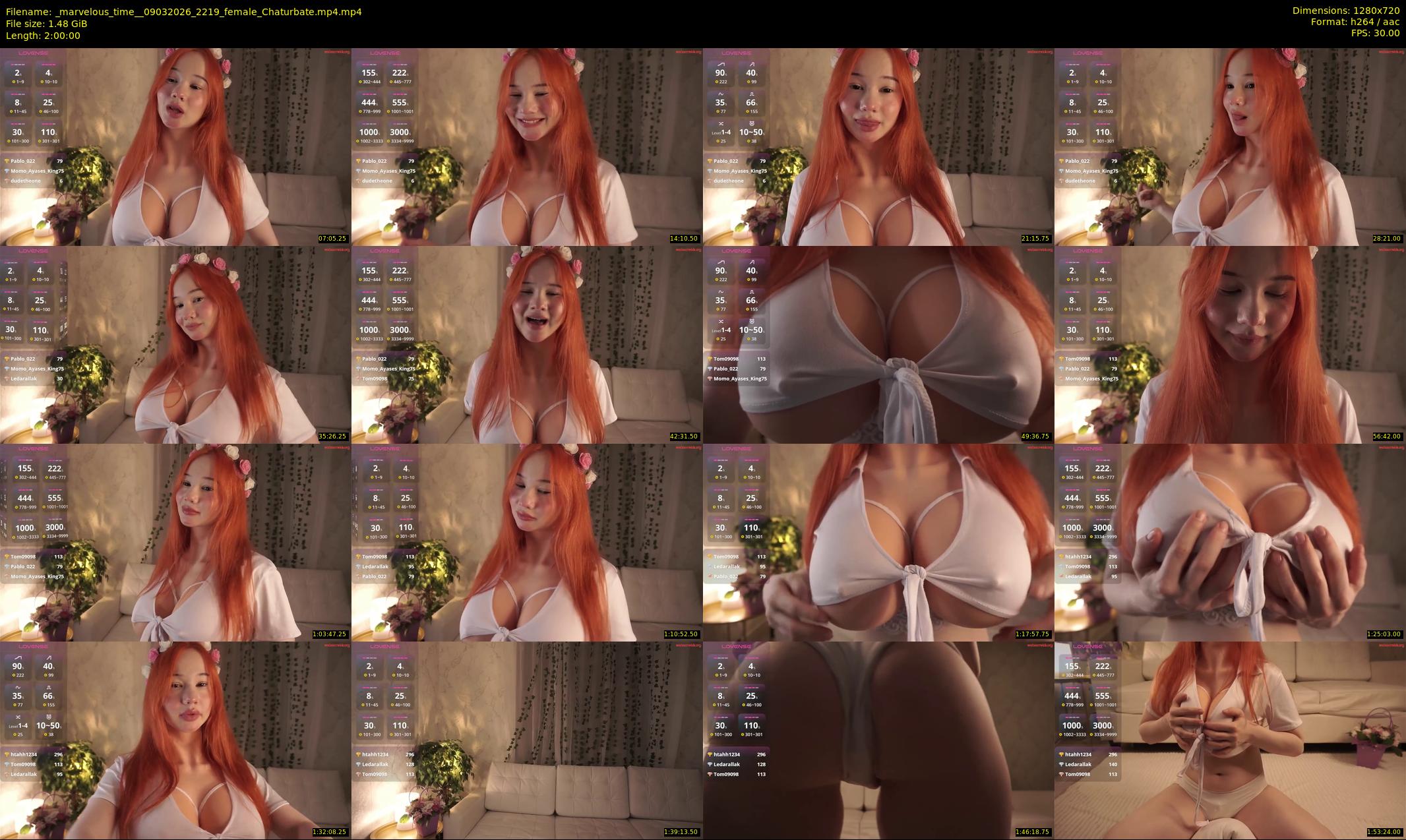 _marvelous_time_ — 120 minute Chaturbate female cam show recording, 720p, Mar 9, 2026