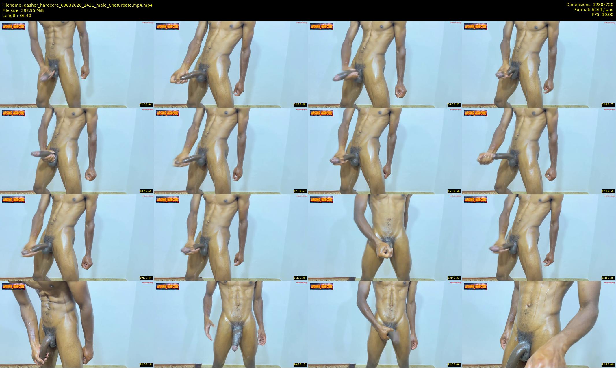 aasher_hardcore — 37 minute Chaturbate male cam show recording, 720p, Mar 9, 2026