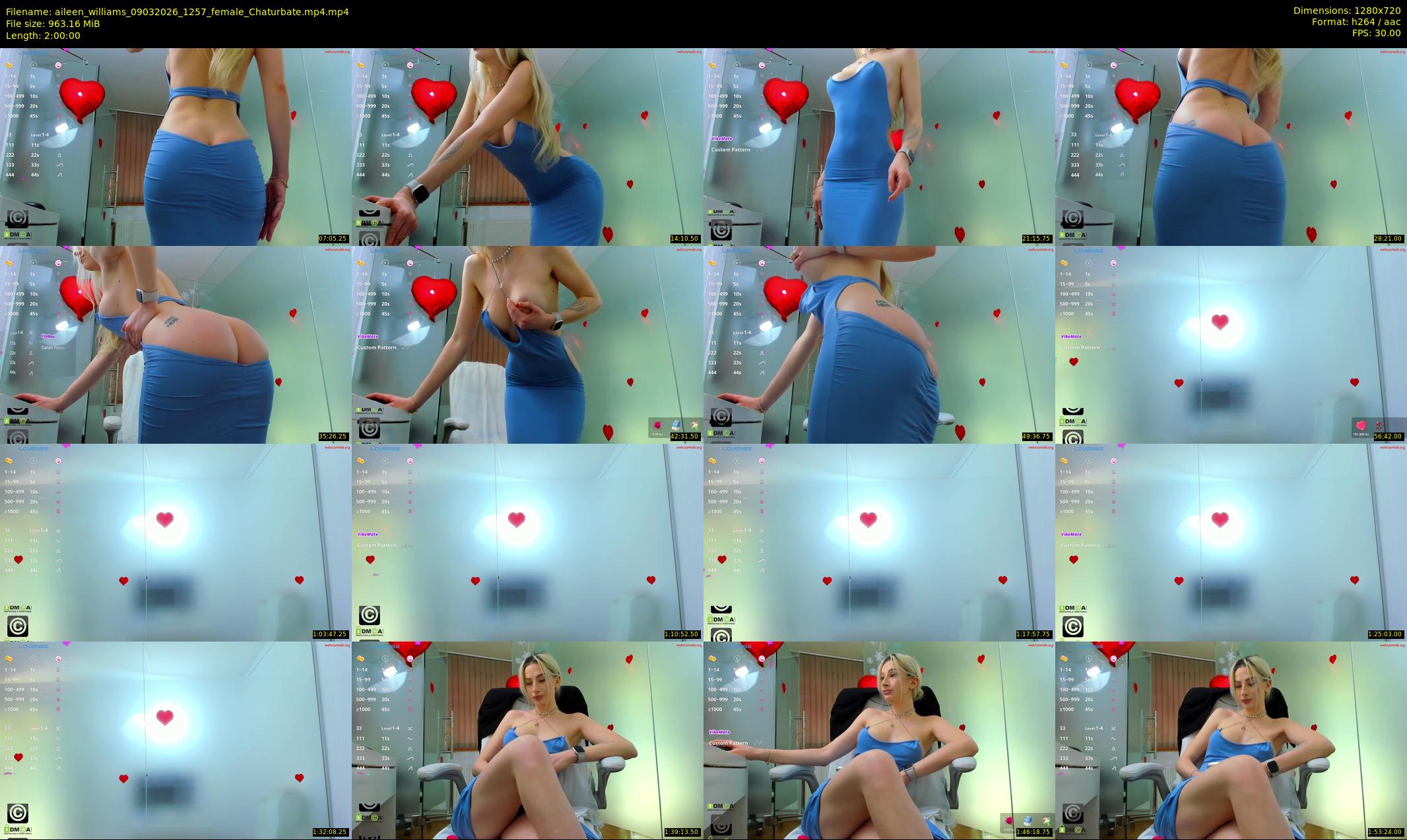 aileen_williams — 120 minute Chaturbate female cam show recording, 720p, Mar 9, 2026