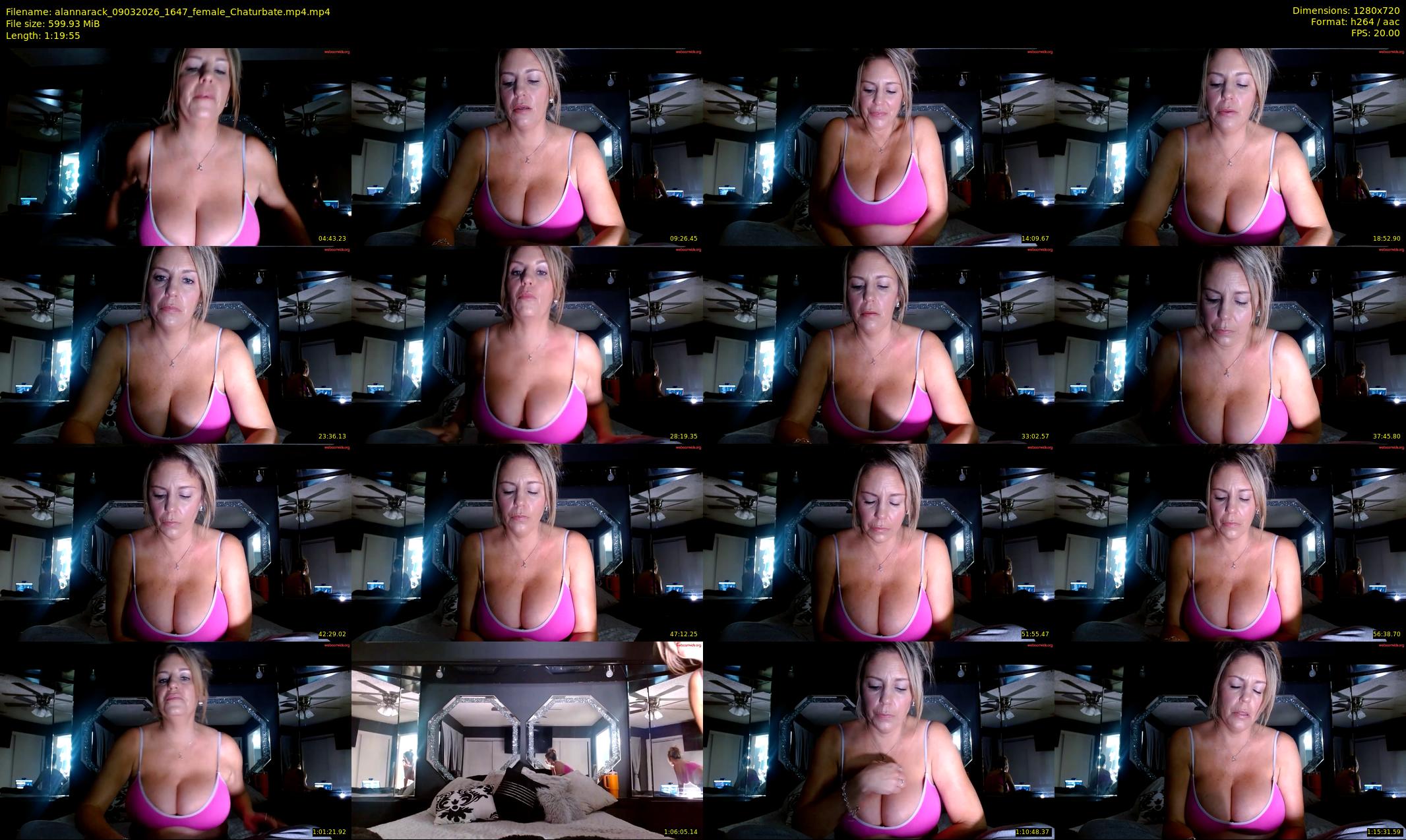 alannarack — 80 minute Chaturbate female cam show recording, 720p, Mar 9, 2026
