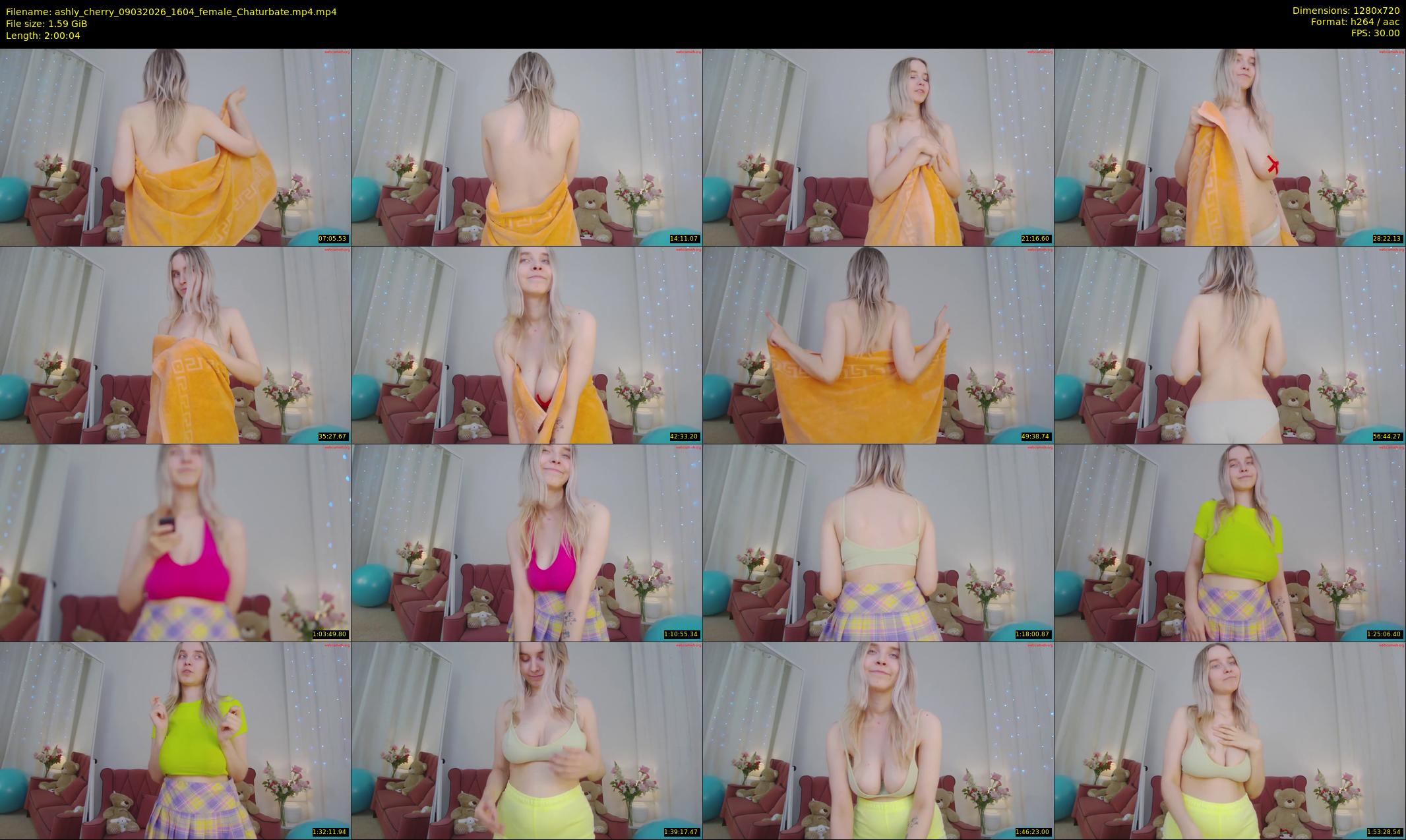 ashly_cherry — 121 minute Chaturbate female cam show recording, 720p, Mar 9, 2026