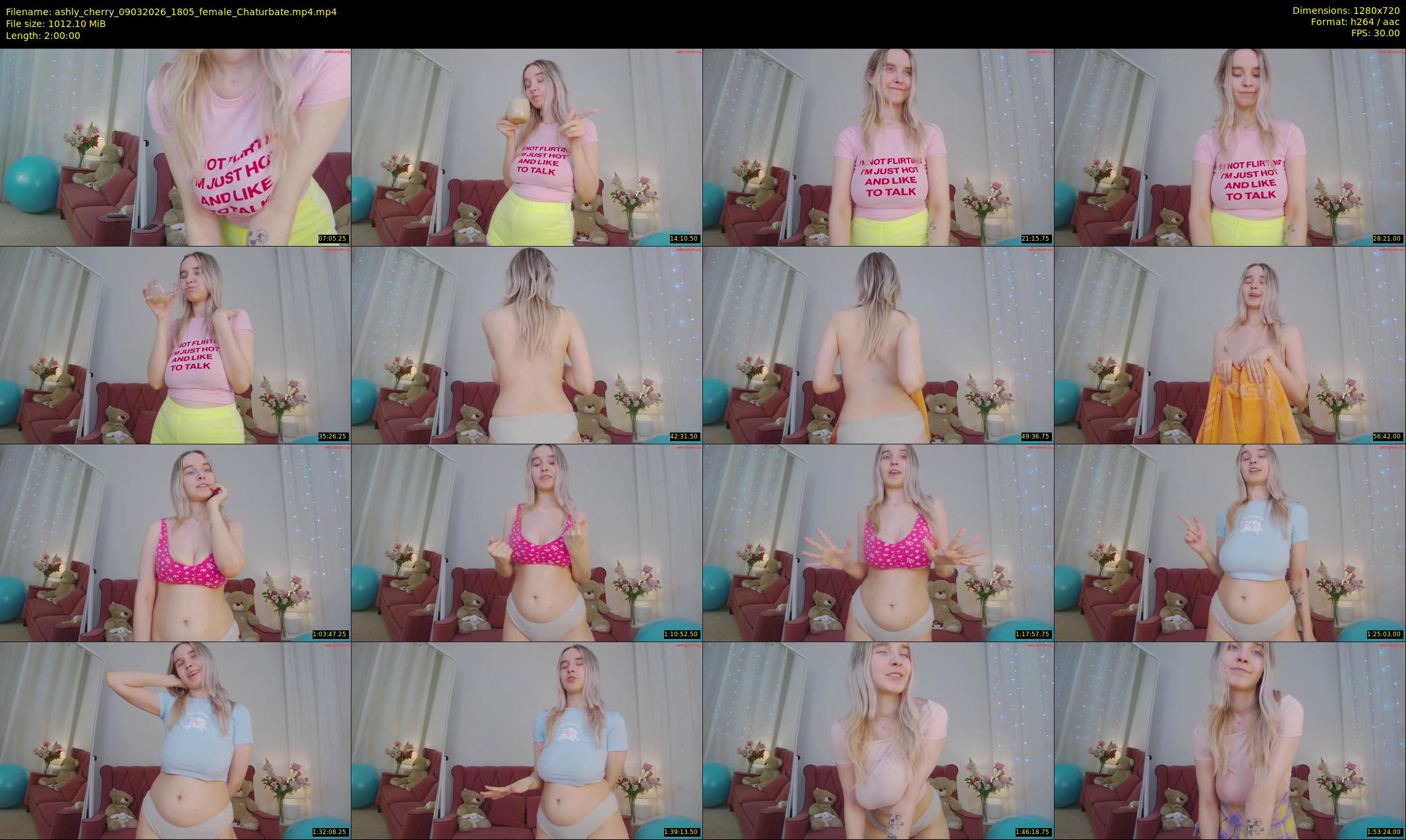 ashly_cherry — 120 minute Chaturbate female cam show recording, 720p, Mar 9, 2026