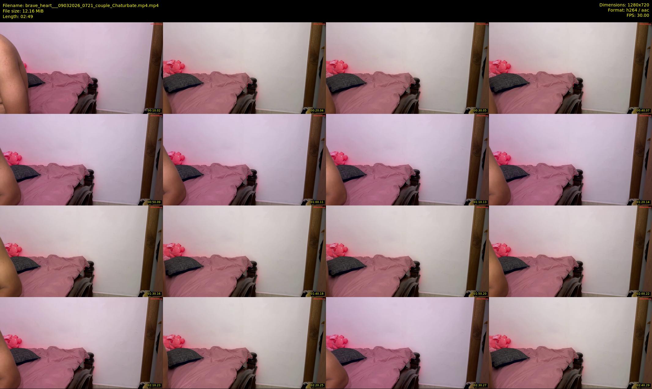 brave_heart__ — 3 minute Chaturbate couple cam show recording, 720p, Mar 9, 2026