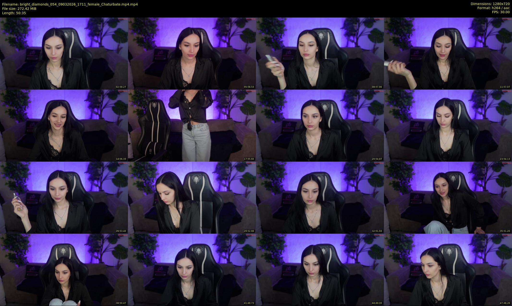 bright_diamonds_054 — 51 minute Chaturbate couple cam show recording, 720p, Mar 9, 2026