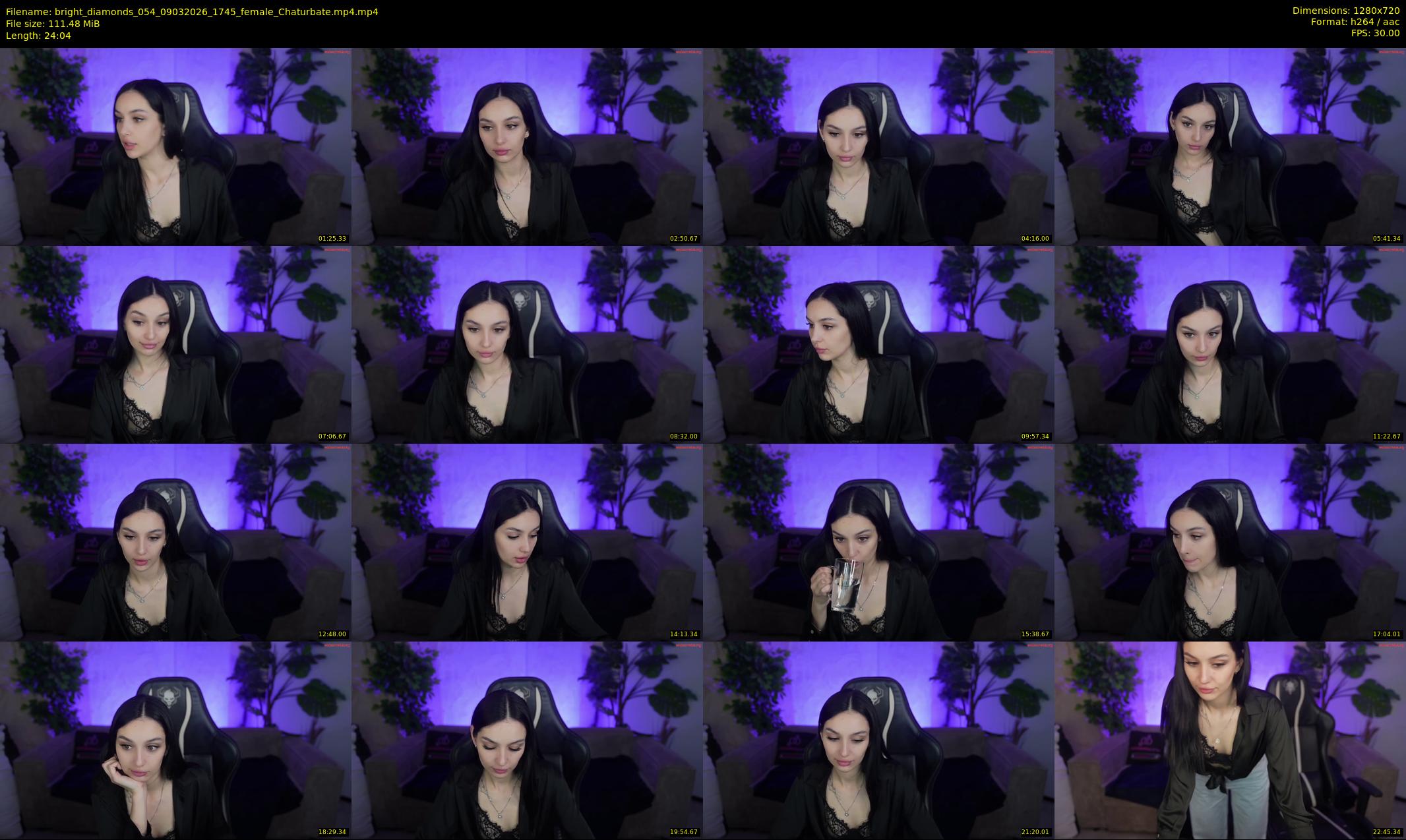 bright_diamonds_054 — 25 minute Chaturbate couple cam show recording, 720p, Mar 9, 2026