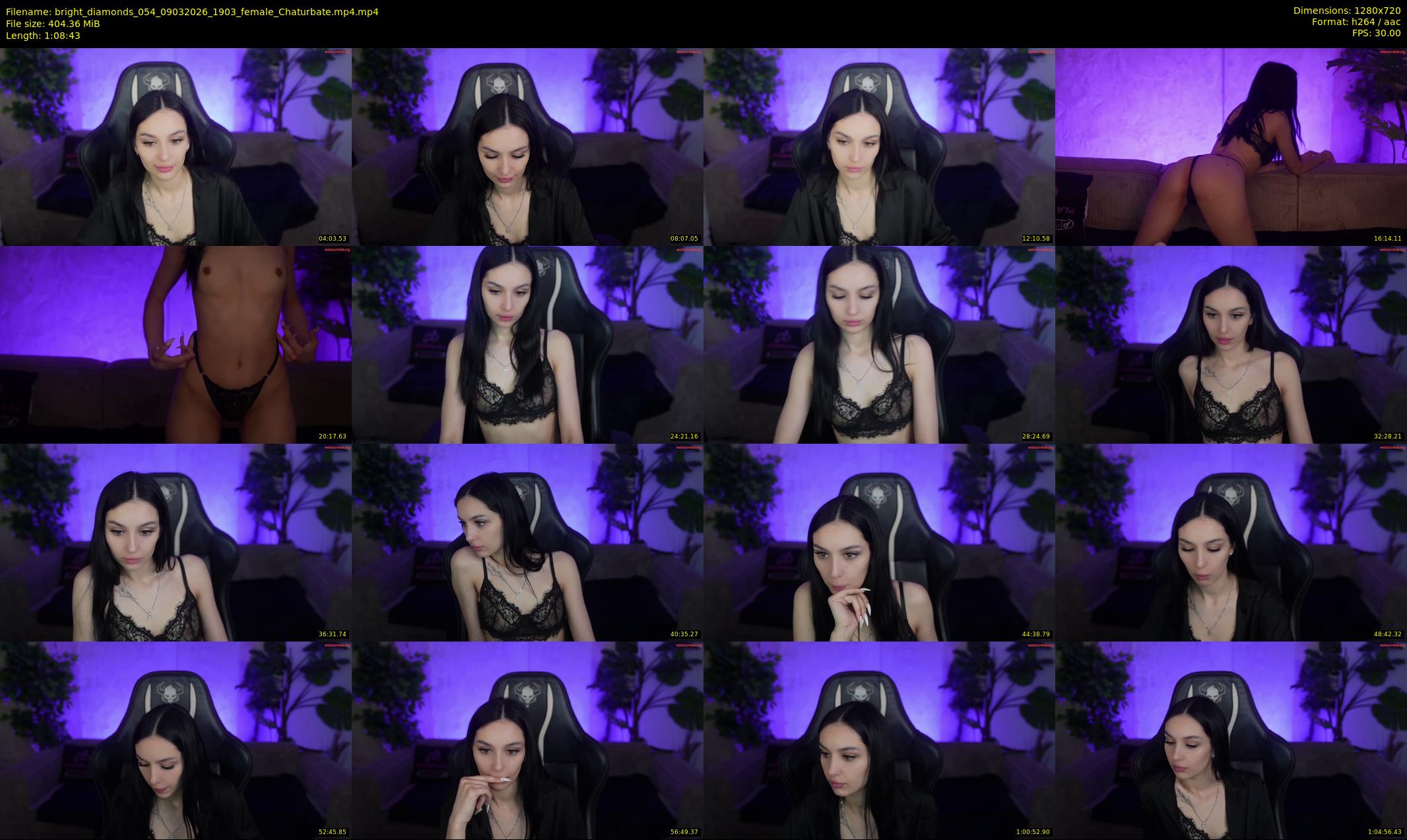 bright_diamonds_054 — 69 minute Chaturbate couple cam show recording, 720p, Mar 9, 2026
