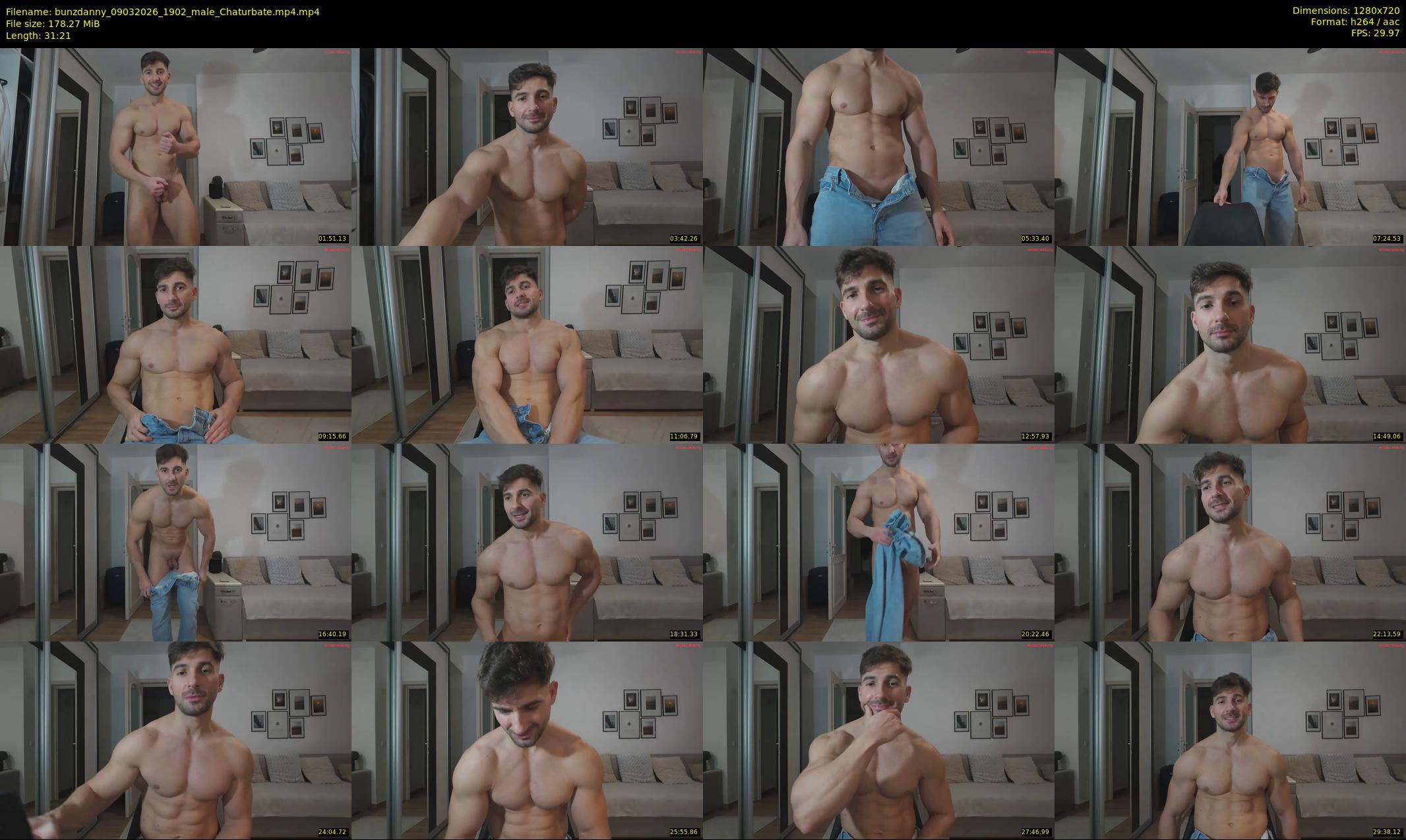 bunzdanny — 32 minute Chaturbate male cam show recording, 720p, Mar 9, 2026