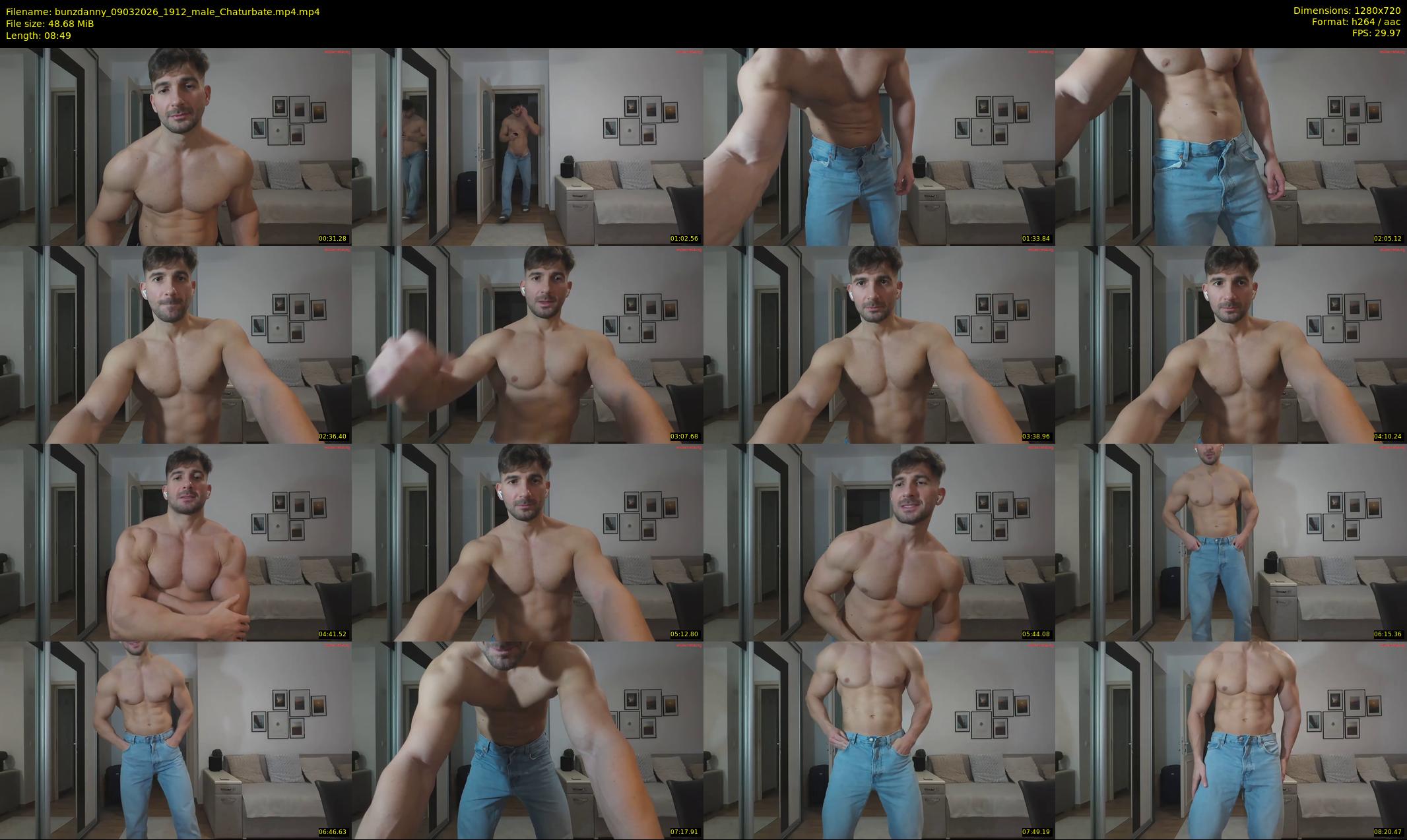 bunzdanny — 9 minute Chaturbate male cam show recording, 720p, Mar 9, 2026