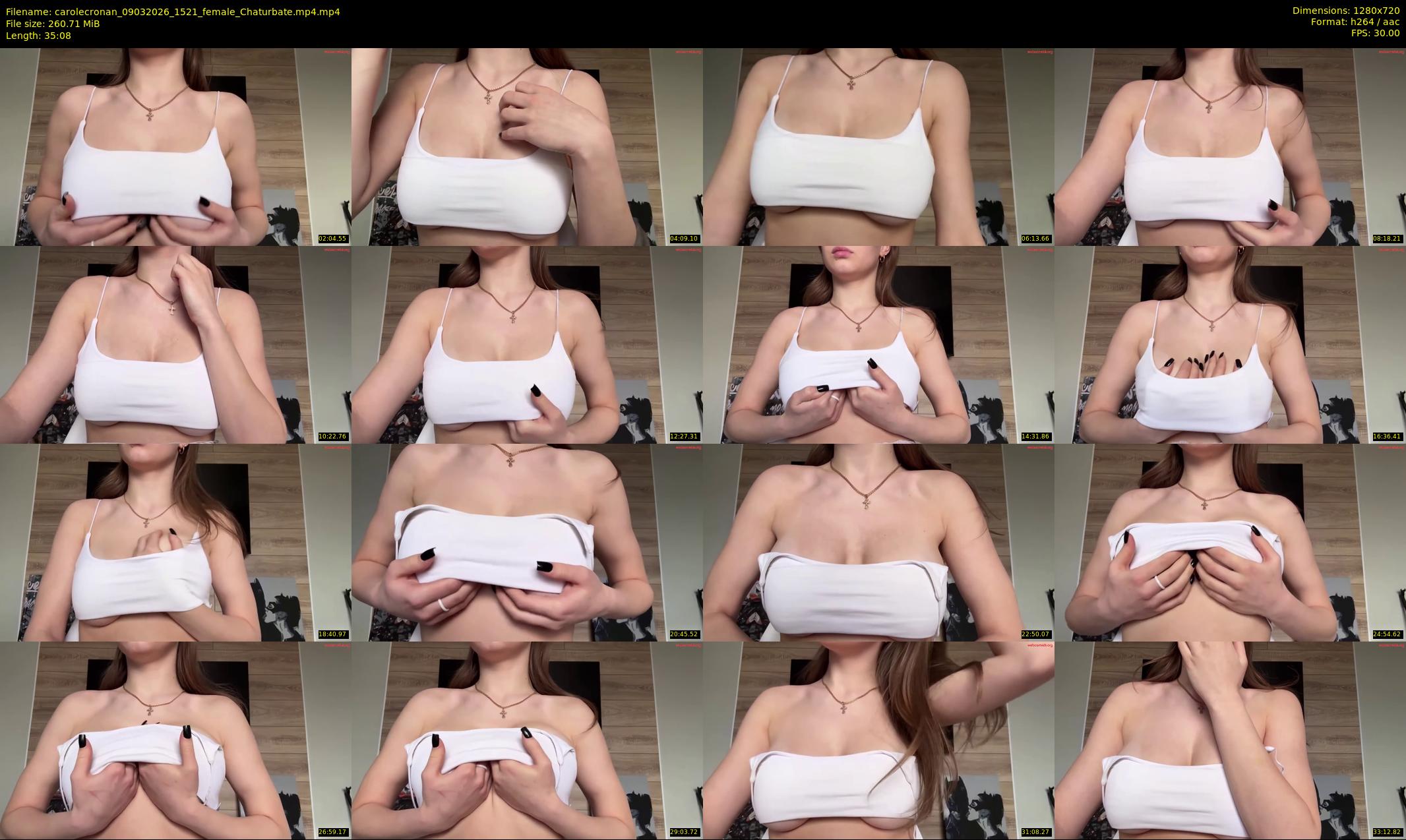 carolecronan — 36 minute Chaturbate female cam show recording, 720p, Mar 9, 2026