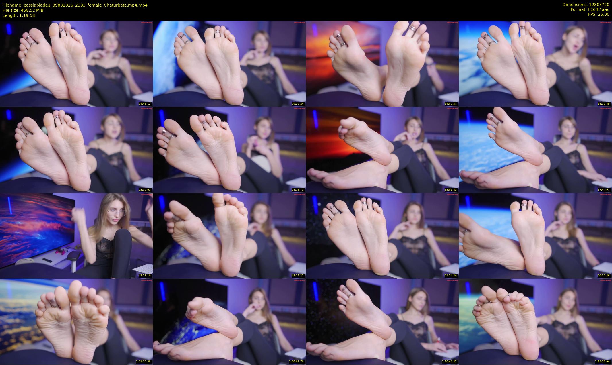 cassiablade1 — 80 minute Chaturbate female cam show recording, 720p, Mar 9, 2026