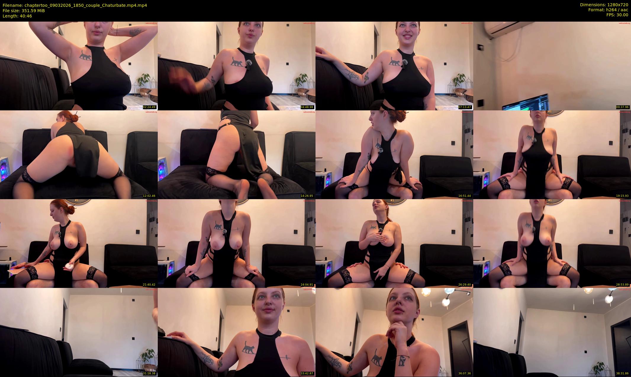 chaptertoo — 41 minute Chaturbate couple cam show recording, 720p, Mar 9, 2026