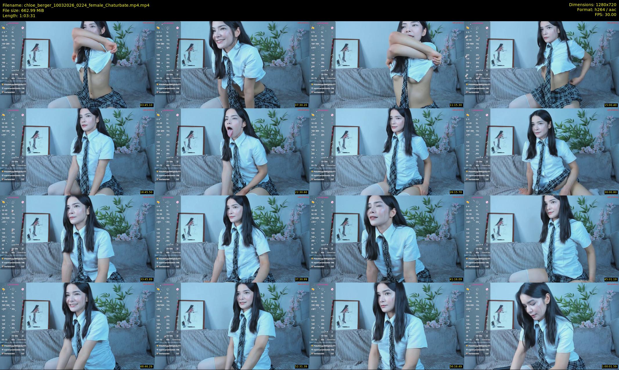 chloe_berger — 64 minute Chaturbate female cam show recording, 720p, Mar 10, 2026