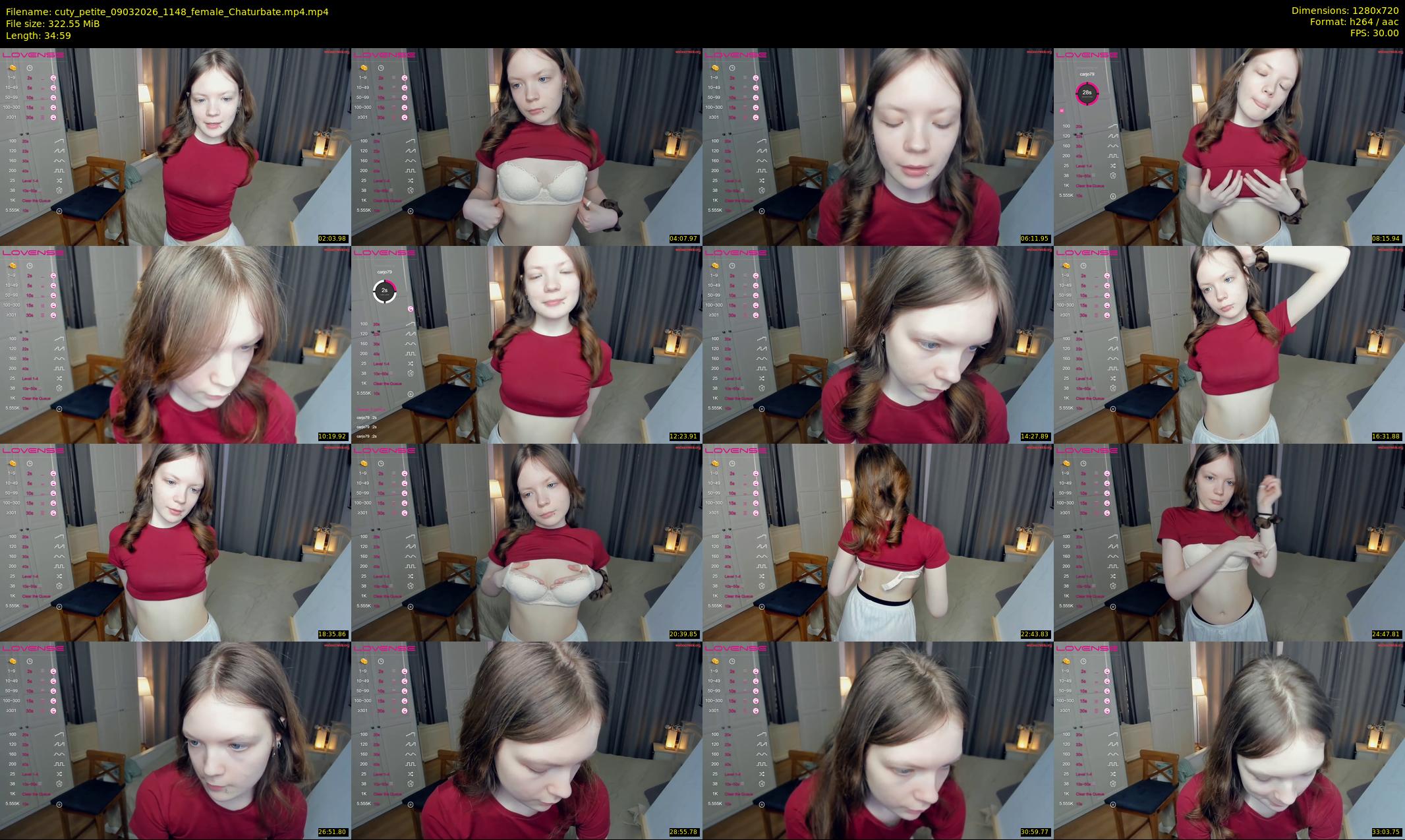 cuty_petite — 35 minute Chaturbate female cam show recording, 720p, Mar 9, 2026