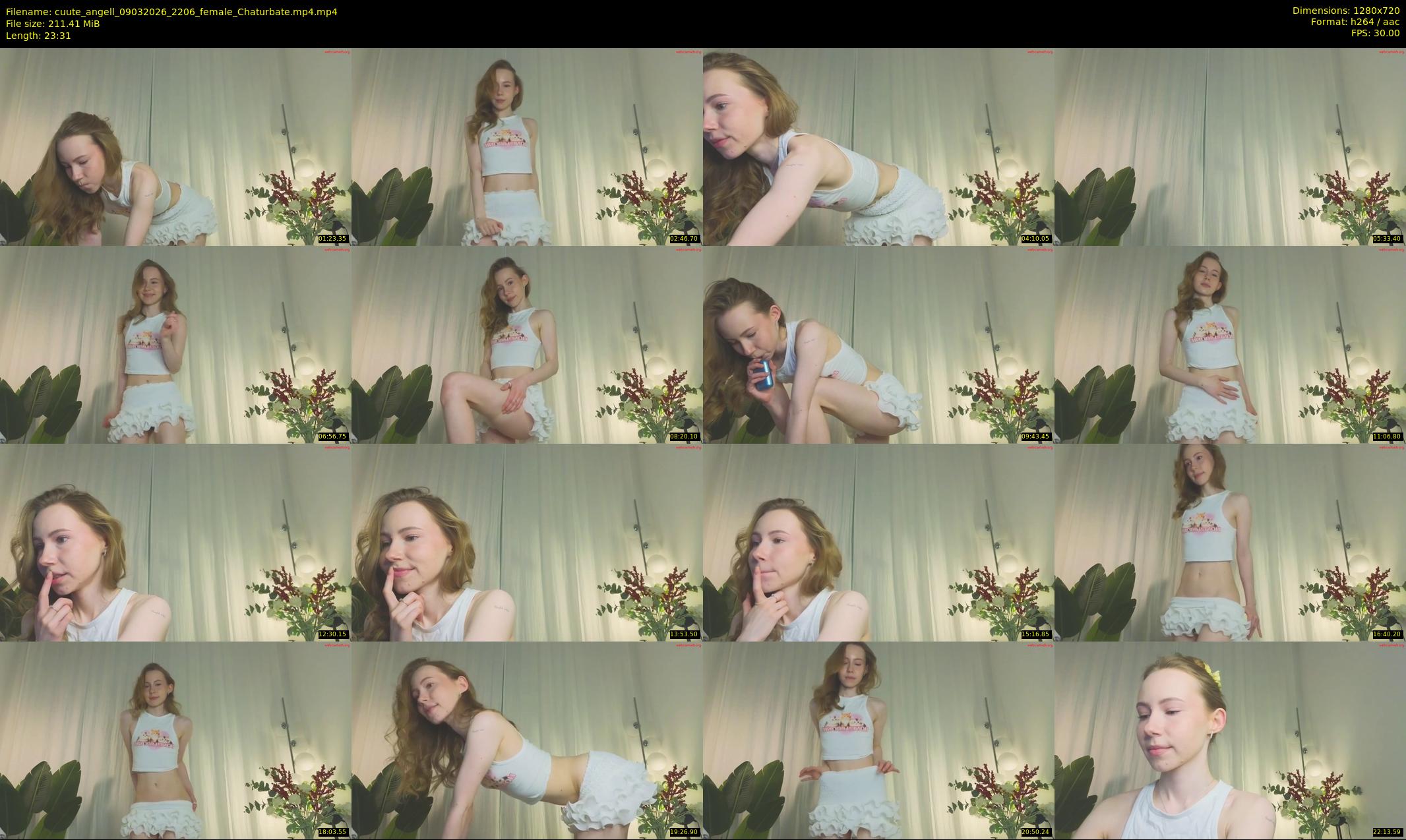 cuute_angell — 24 minute Chaturbate female cam show recording, 720p, Mar 9, 2026