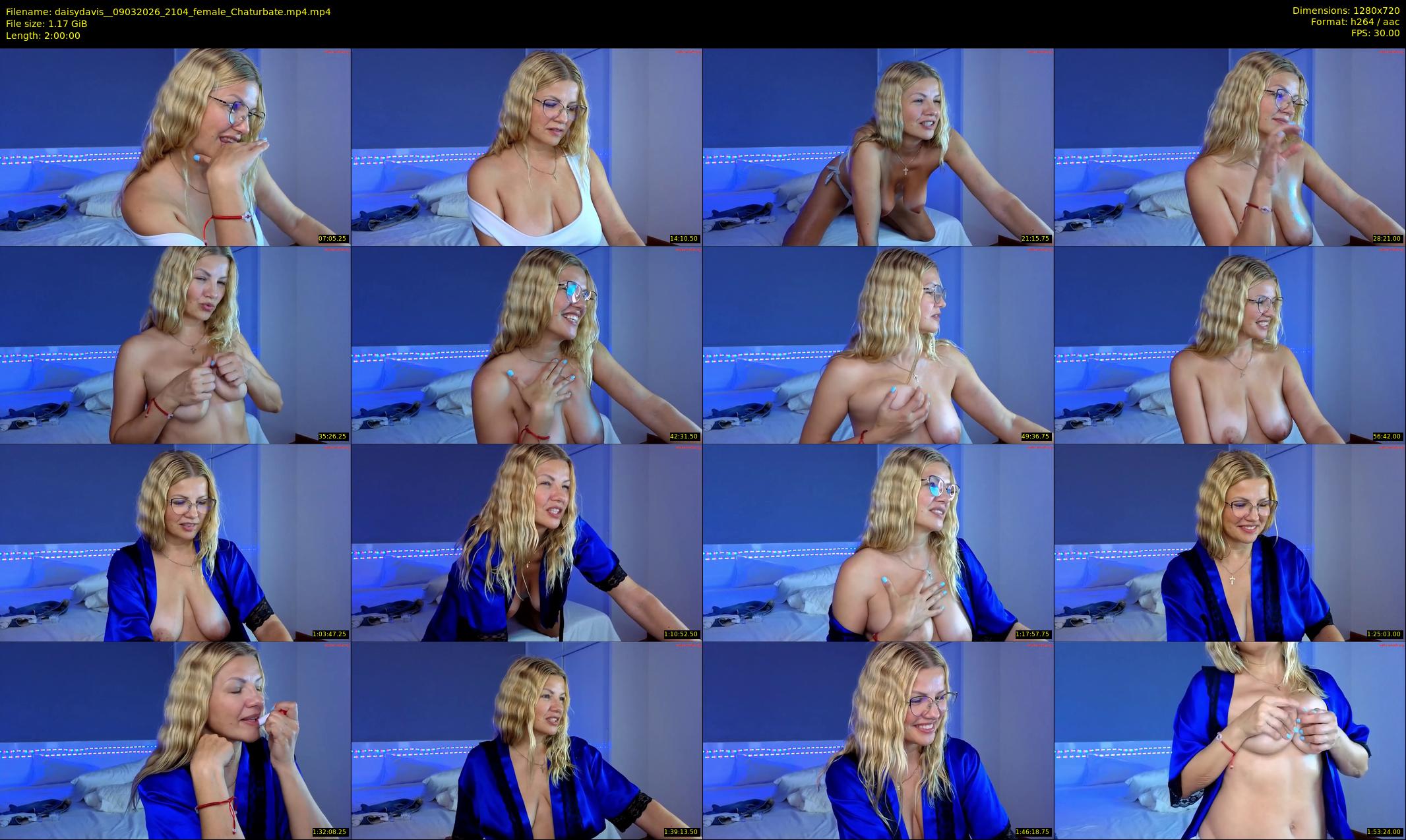 daisydavis_ — 120 minute Chaturbate female cam show recording, 720p, Mar 9, 2026