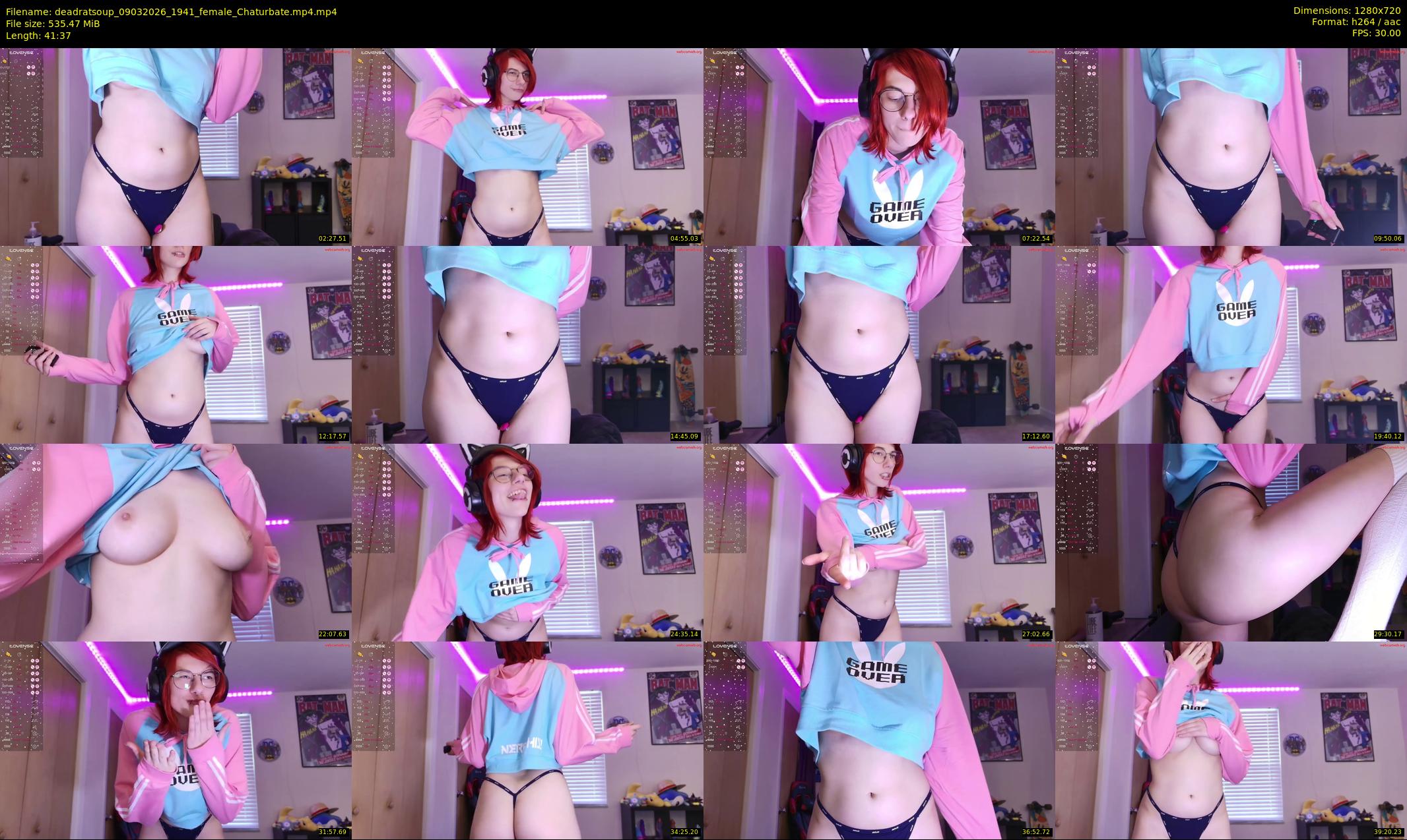 deadratsoup — 42 minute Chaturbate female cam show recording, 720p, Mar 9, 2026
