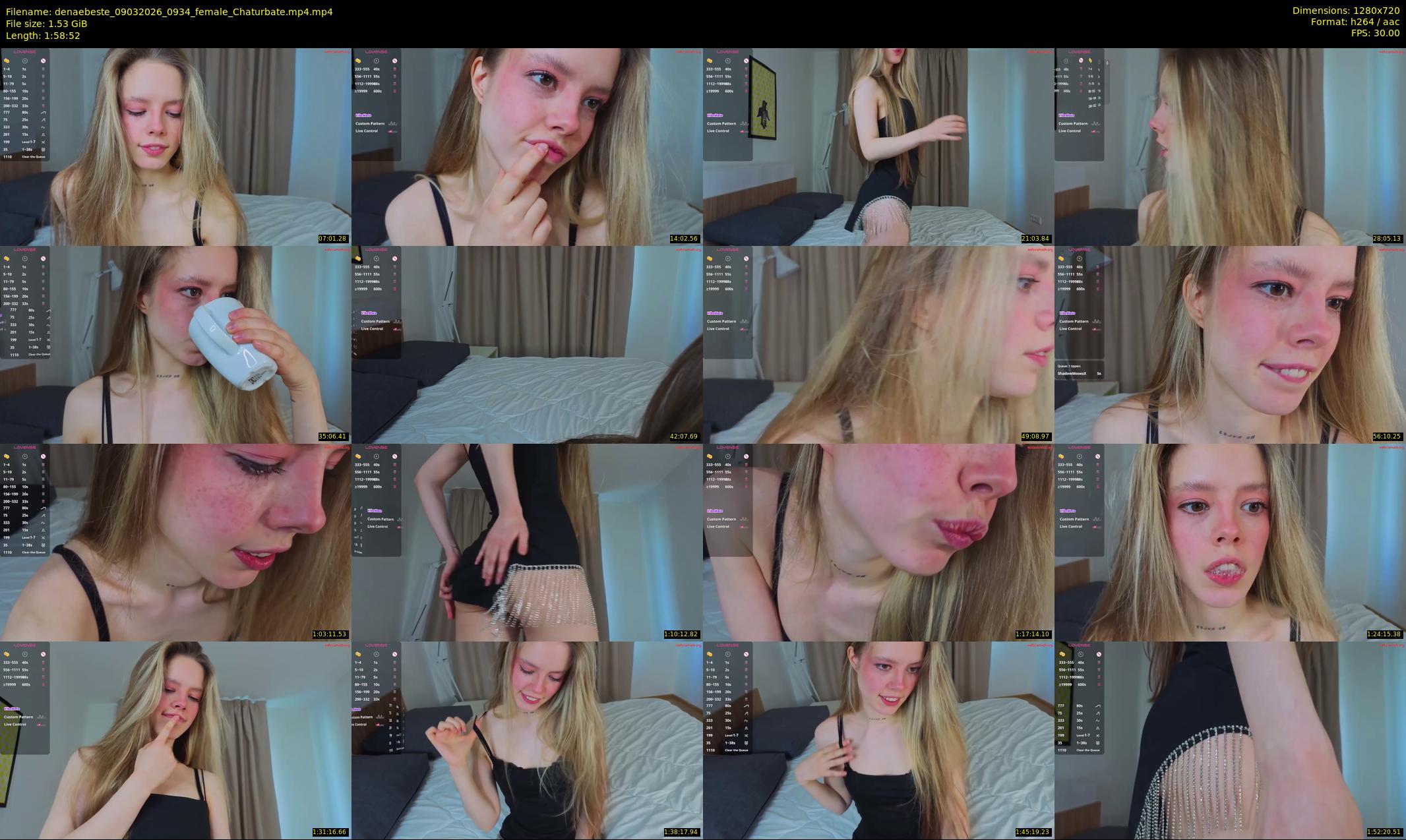 denaebeste — 119 minute Chaturbate female cam show recording, 720p, Mar 9, 2026
