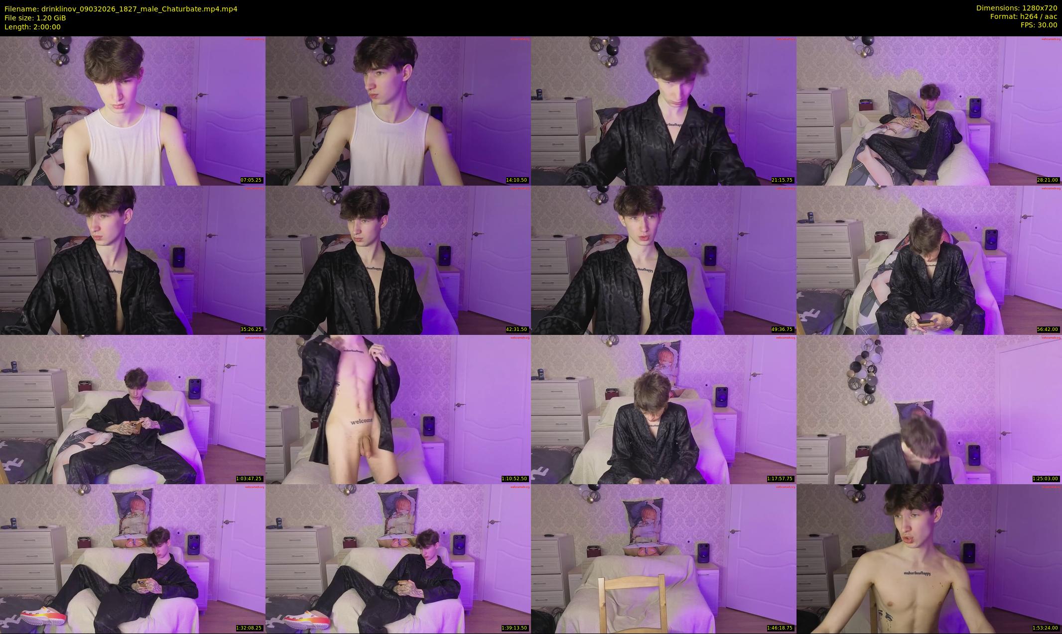 drinklinov — 120 minute Chaturbate male cam show recording, 720p, Mar 9, 2026