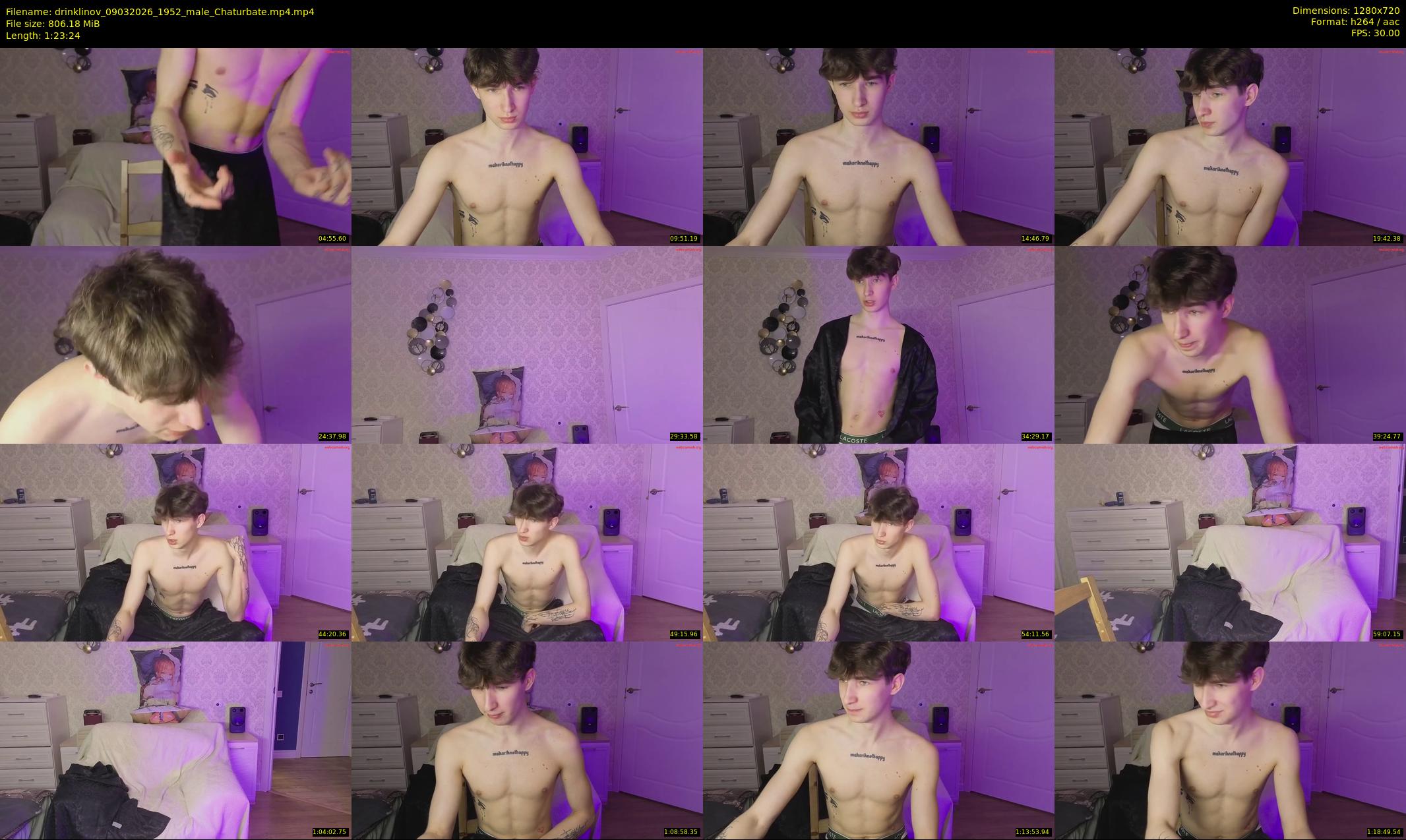 drinklinov — 84 minute Chaturbate male cam show recording, 720p, Mar 9, 2026