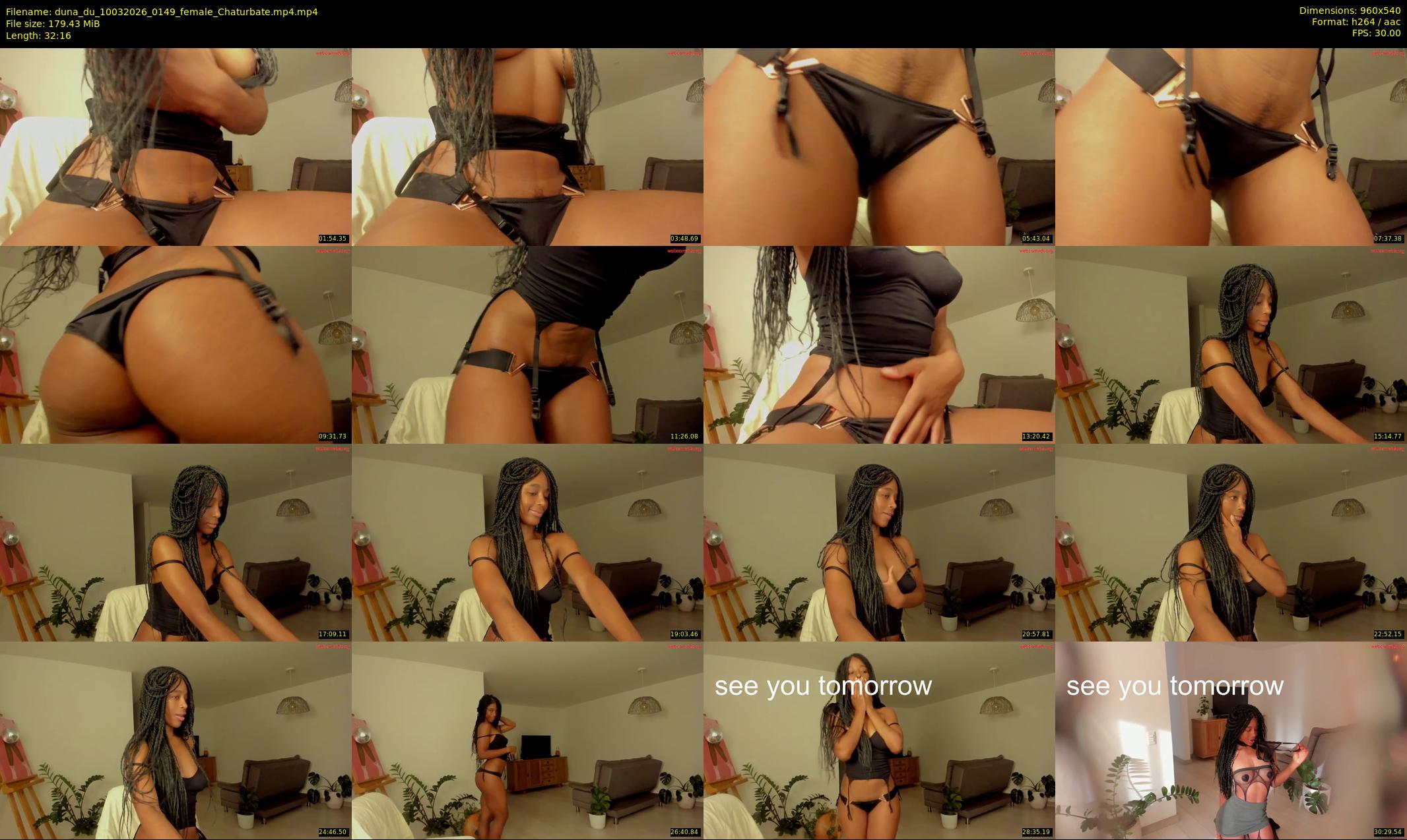 duna_du — 33 minute Chaturbate female cam show recording, 480p, Mar 10, 2026