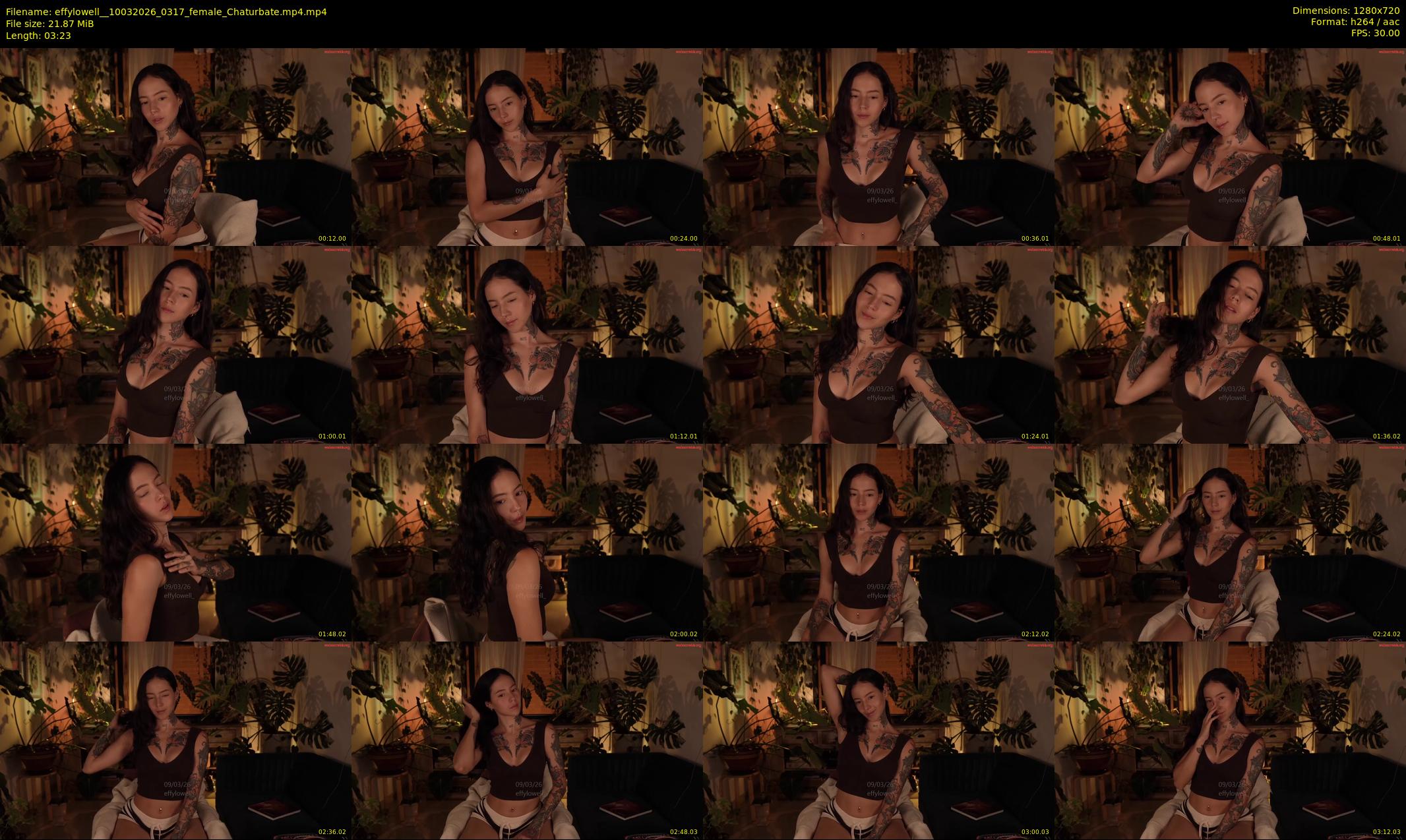 effylowell_ — 4 minute Chaturbate female cam show recording, 720p, Mar 10, 2026