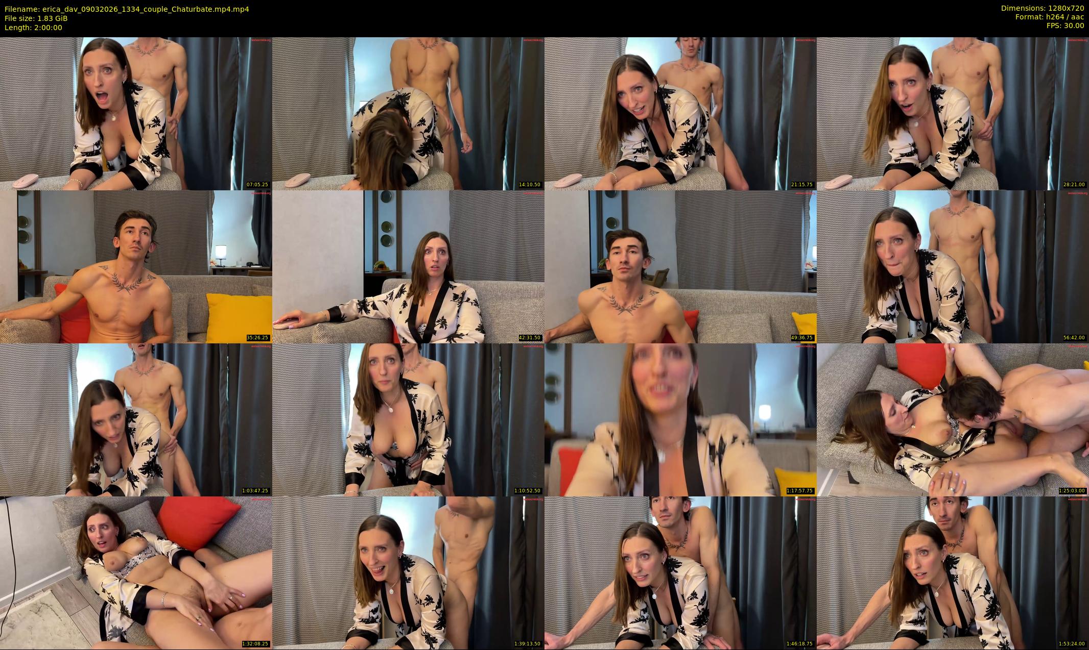 erica_dav — 120 minute Chaturbate couple cam show recording, 720p, Mar 9, 2026