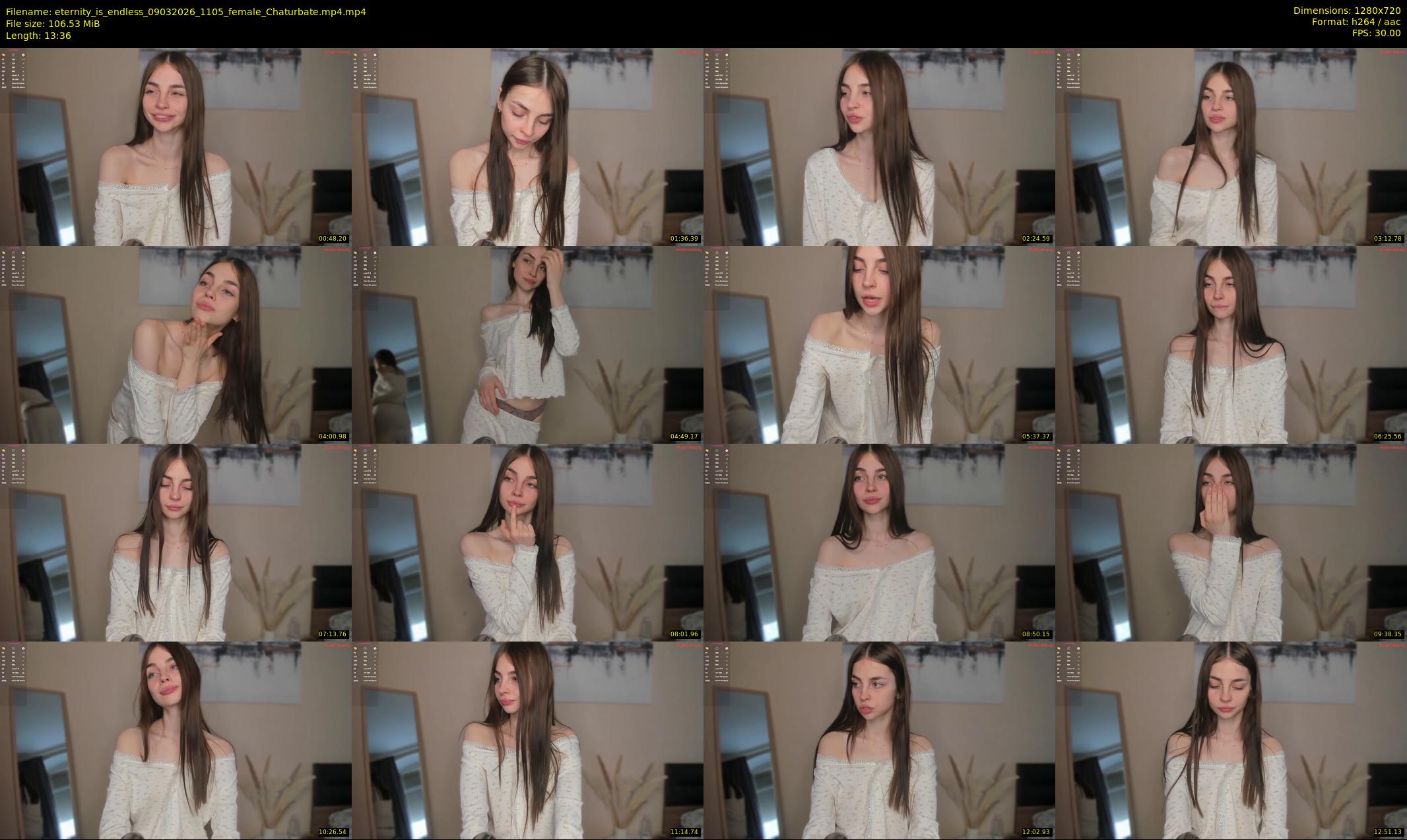 eternity_is_endless — 14 minute Chaturbate female cam show recording, 720p, Mar 9, 2026