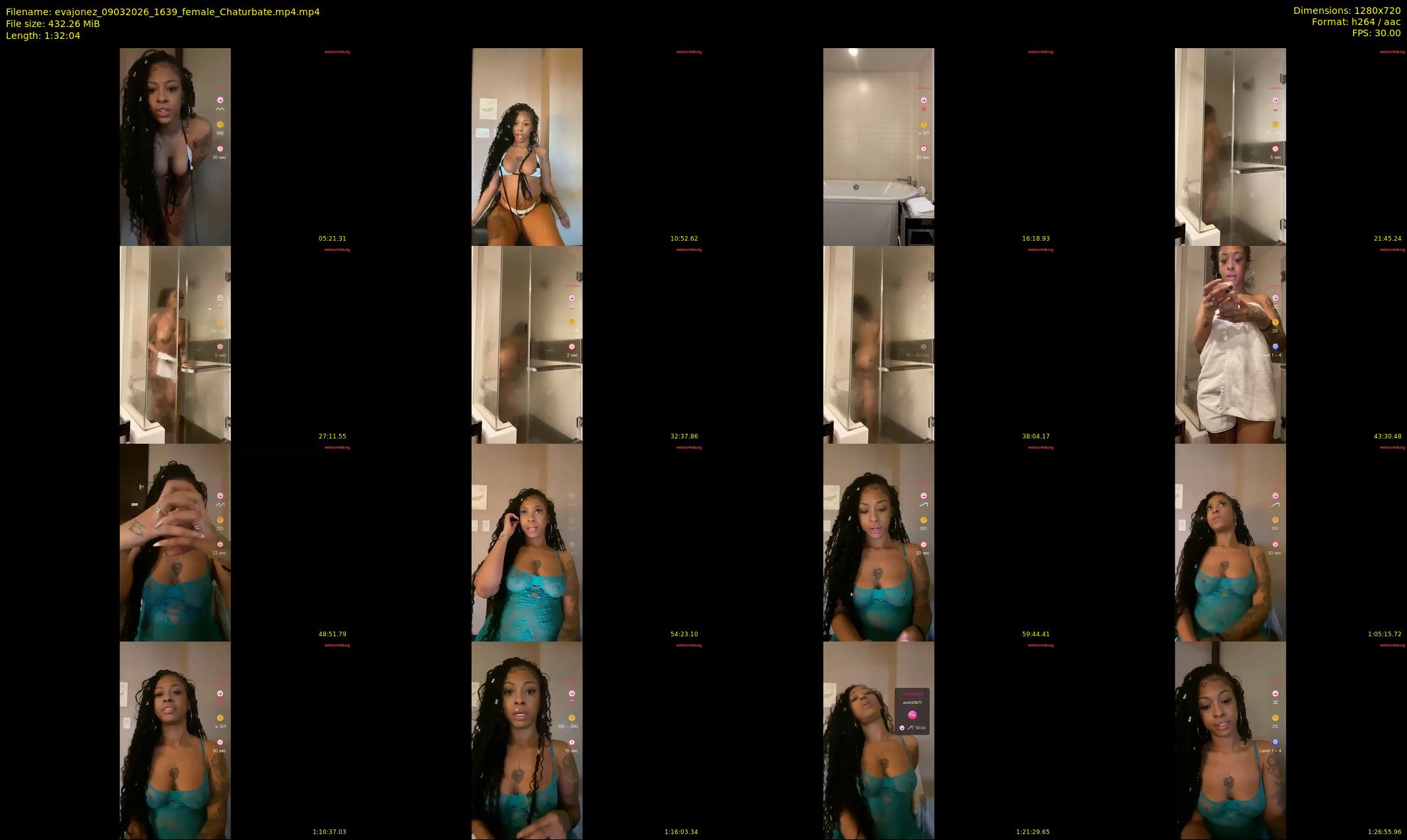 evajonez — 93 minute Chaturbate female cam show recording, 720p, Mar 9, 2026