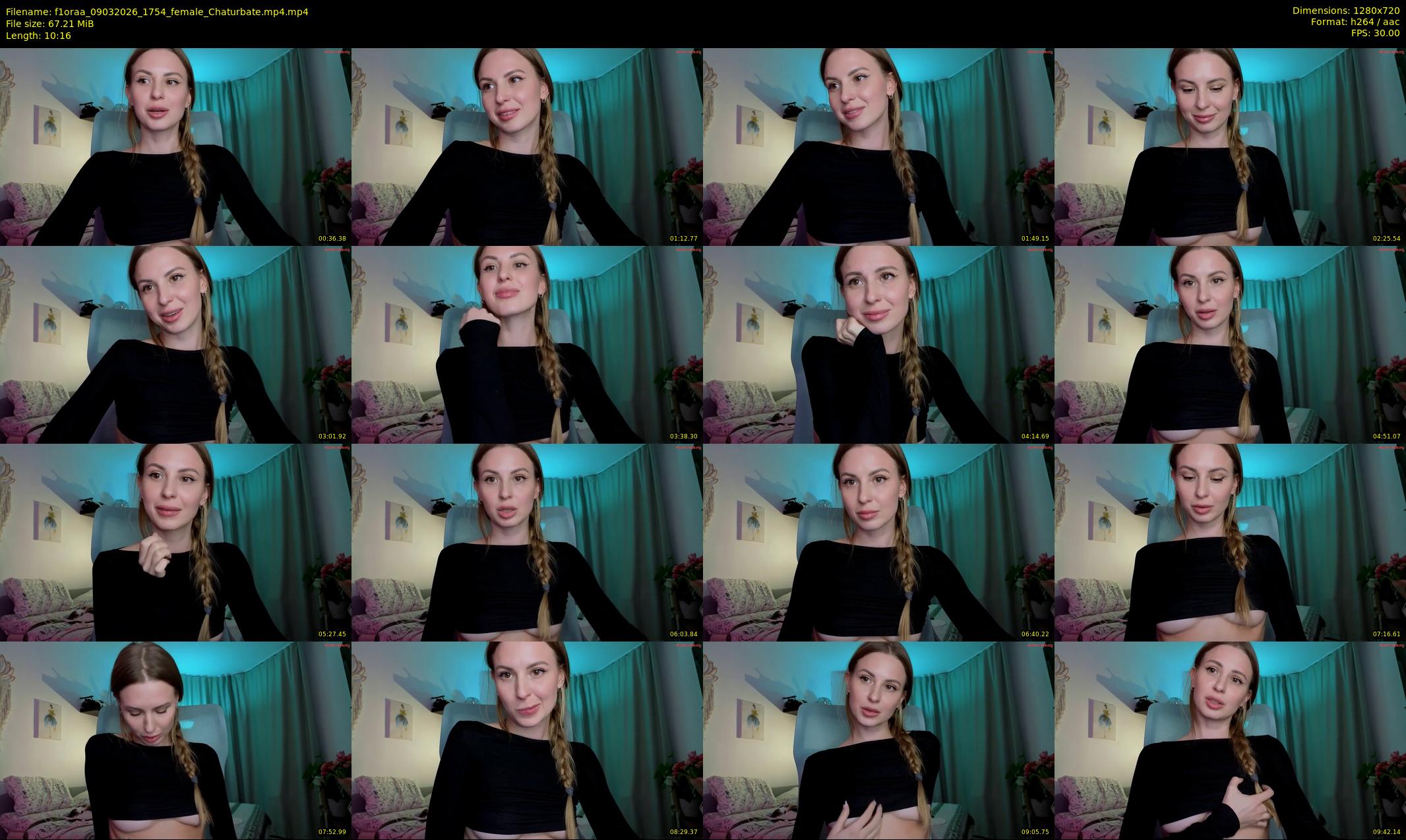 f1oraa — 11 minute Chaturbate female cam show recording, 720p, Mar 9, 2026