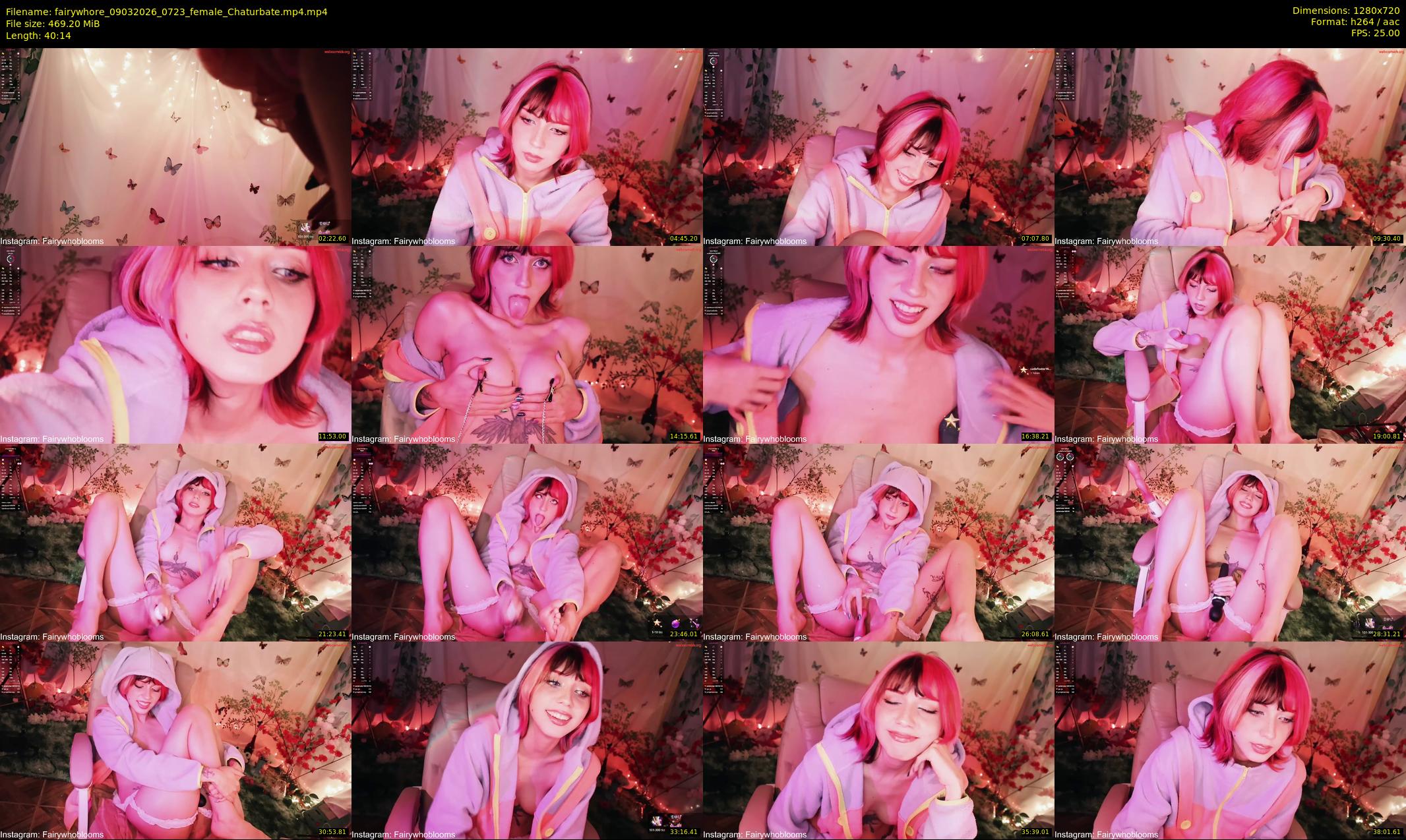 fairywhore — 41 minute Chaturbate female cam show recording, 720p, Mar 9, 2026