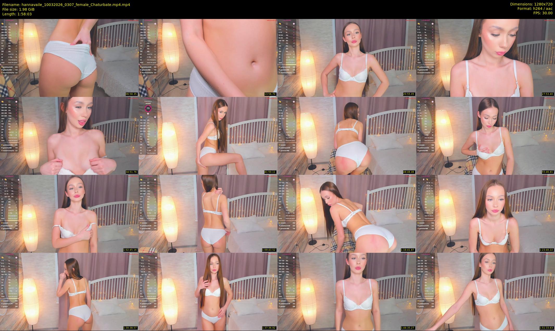 hannavaile — 119 minute Chaturbate female cam show recording, 720p, Mar 10, 2026