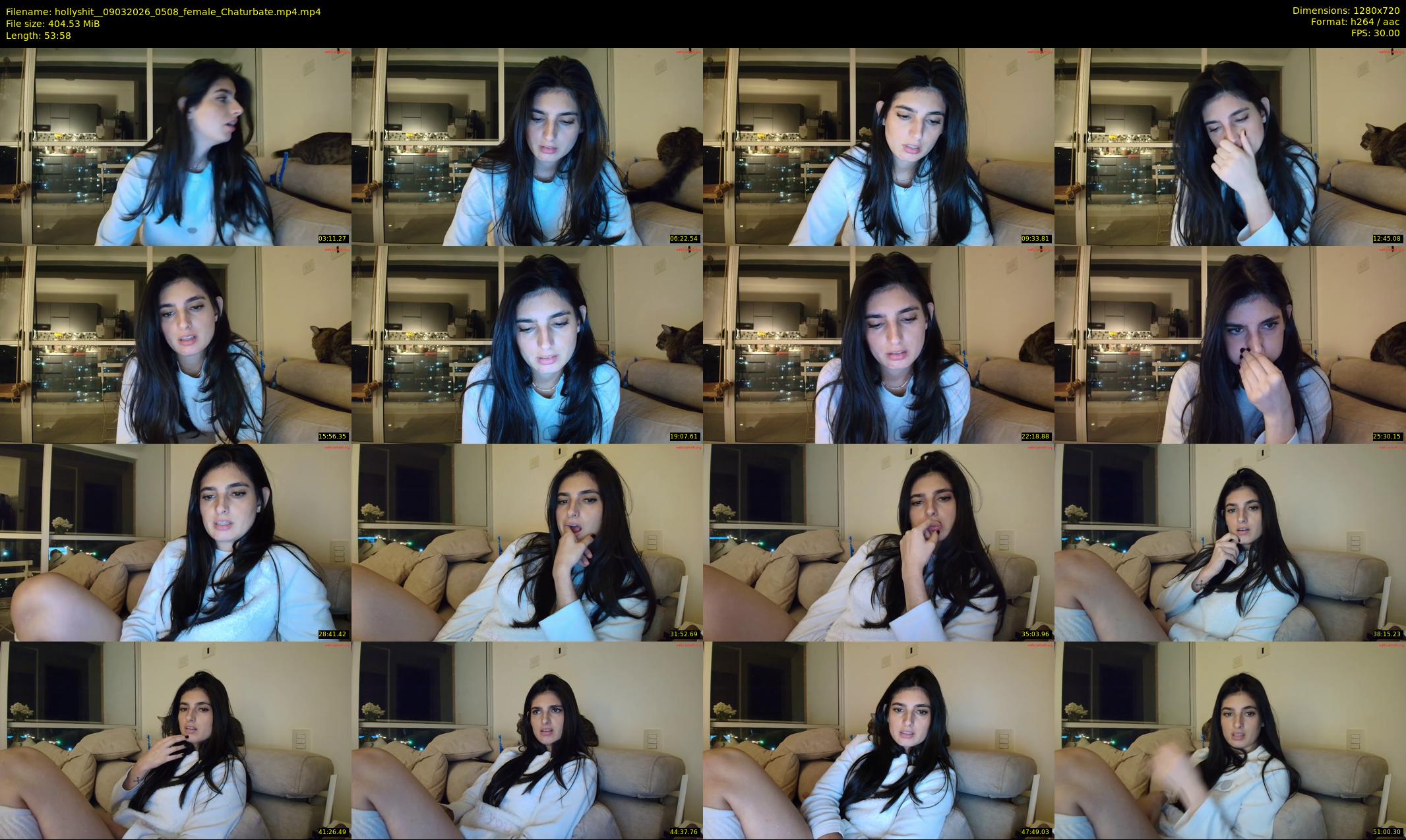 hollyshit_ — 54 minute Chaturbate female cam show recording, 720p, Mar 9, 2026