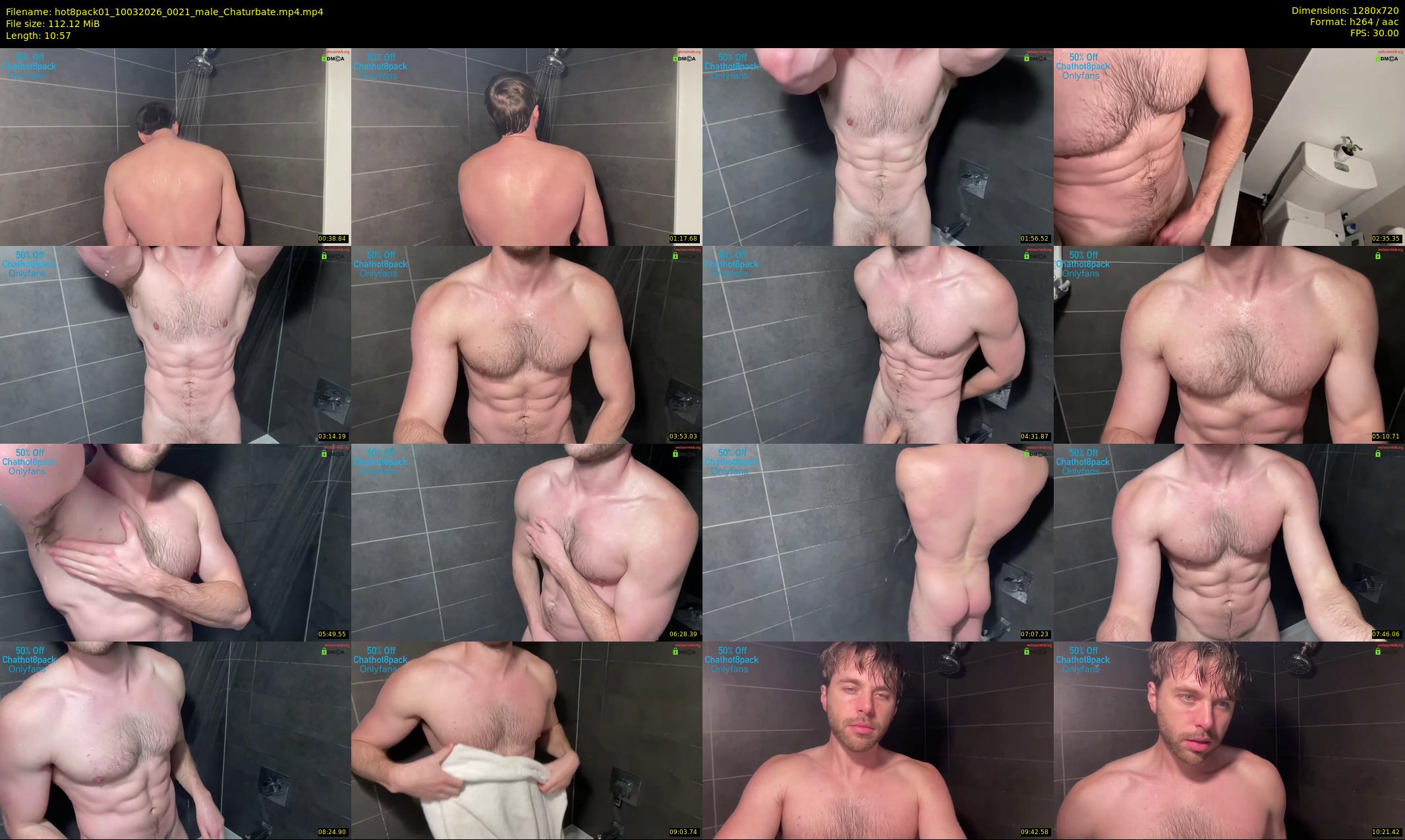 hot8pack01 — 11 minute Chaturbate male cam show recording, 720p, Mar 10, 2026