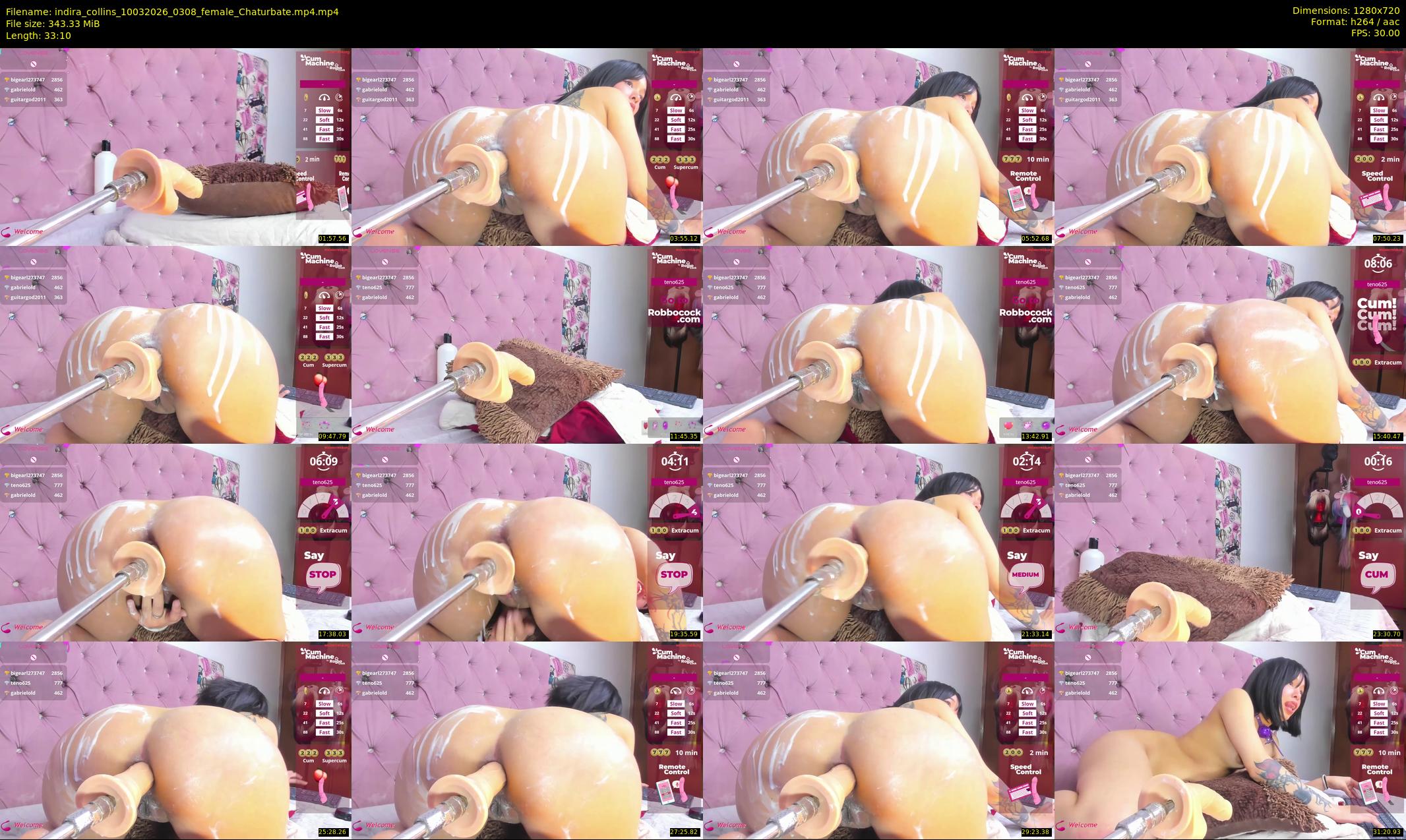 indira_collins — 34 minute Chaturbate female cam show recording, 720p, Mar 10, 2026